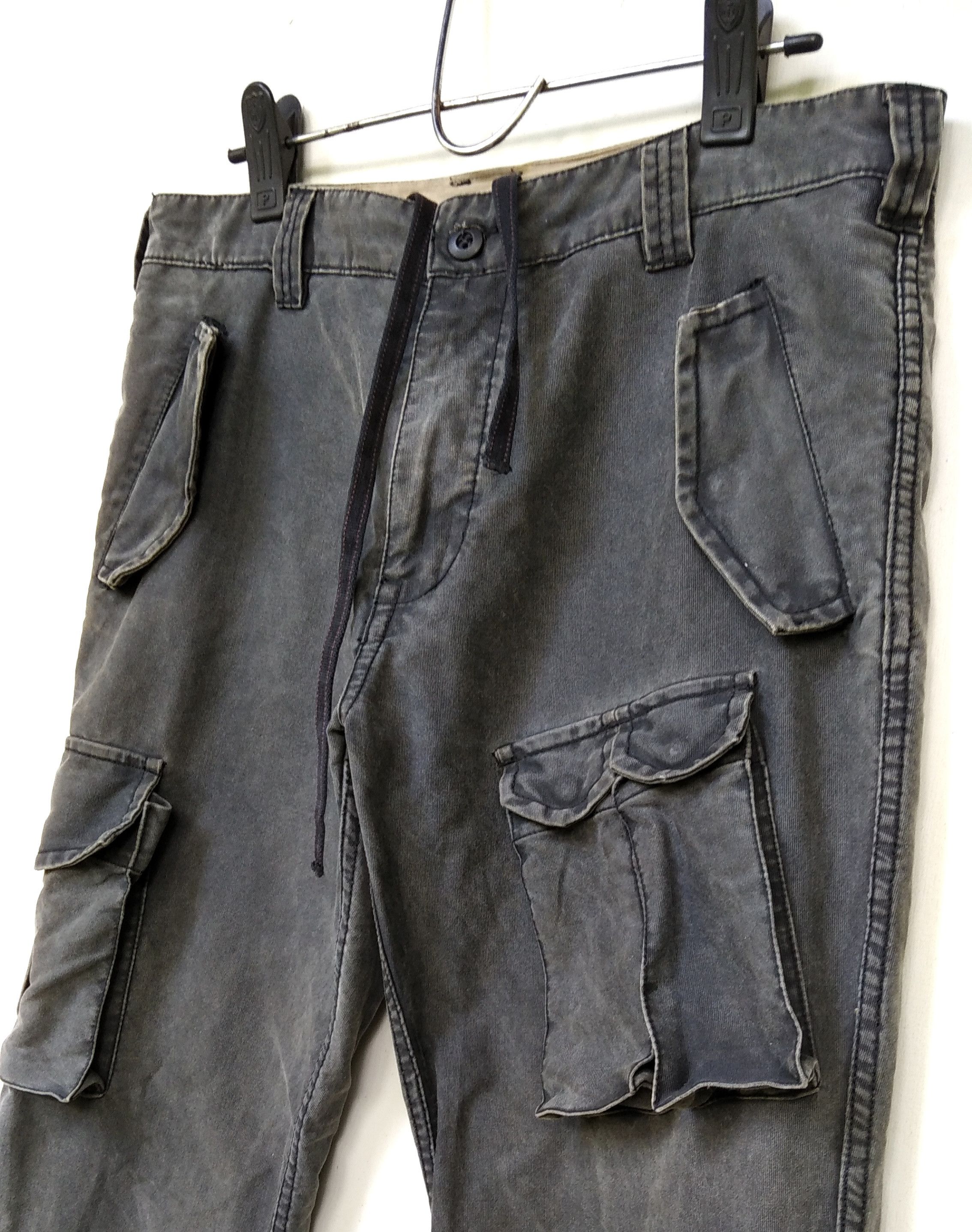 Japanese Brand Military Taktikal Plaid Black Cargo Pant Japanese Designer Size US 35 - 3 Thumbnail