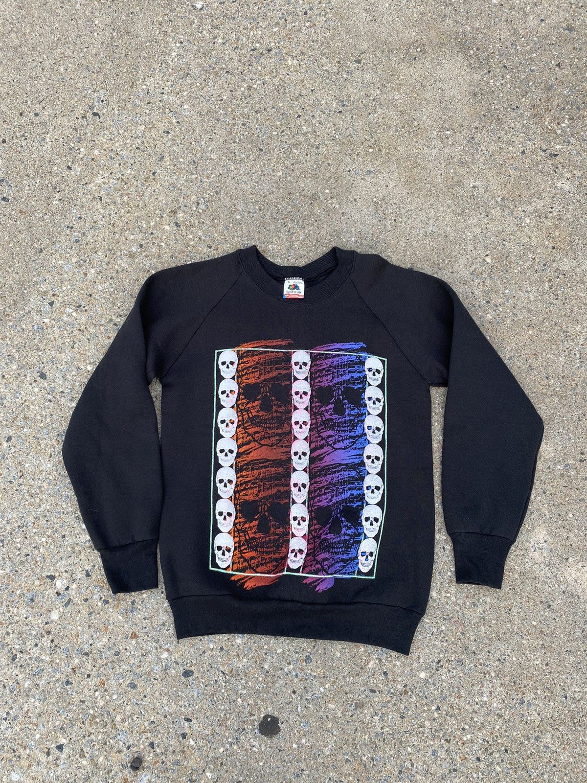 Band Tees × Liquid Blue × Vintage Vintage 1980s bones skulls crewneck Size US S / EU 44-46 / 1 - 1 Thumbnail