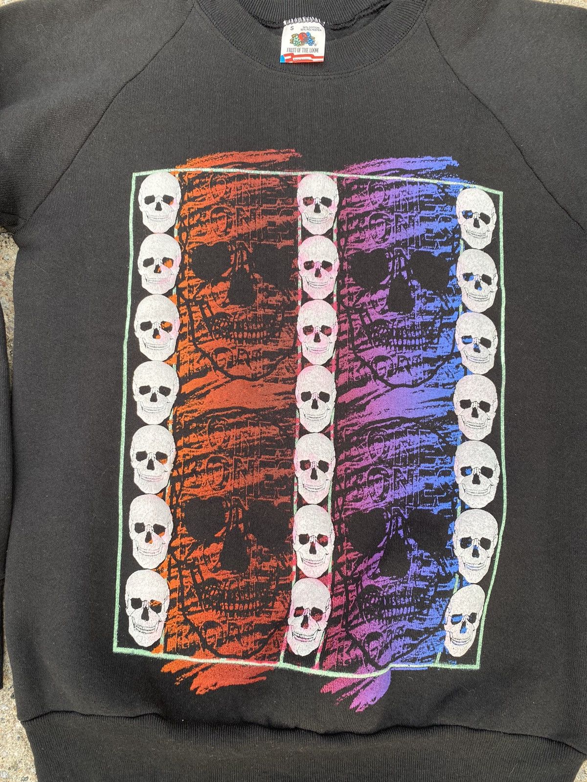 Band Tees × Liquid Blue × Vintage Vintage 1980s bones skulls crewneck Size US S / EU 44-46 / 1 - 2 Thumbnail