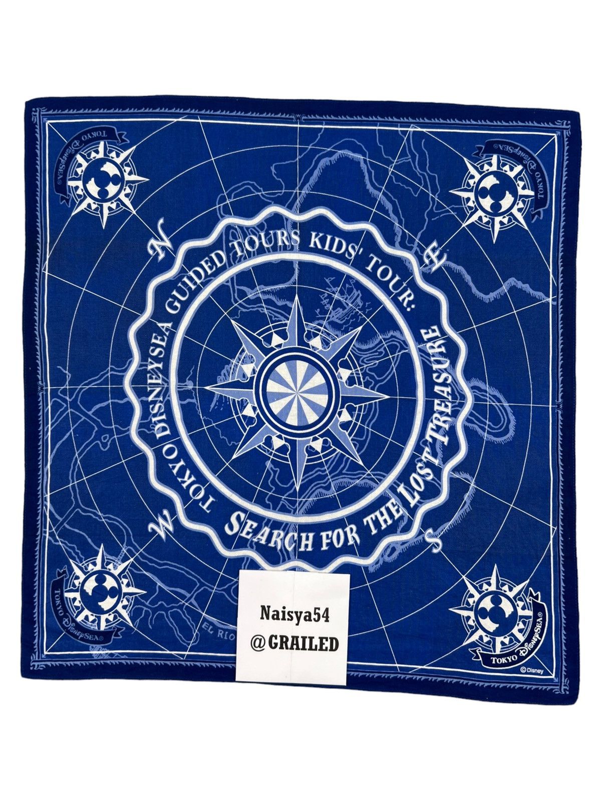Disney Mickey Mouse Handkerchief Neckerchief Bandana Pocketsquare Size ONE SIZE - 5 Thumbnail