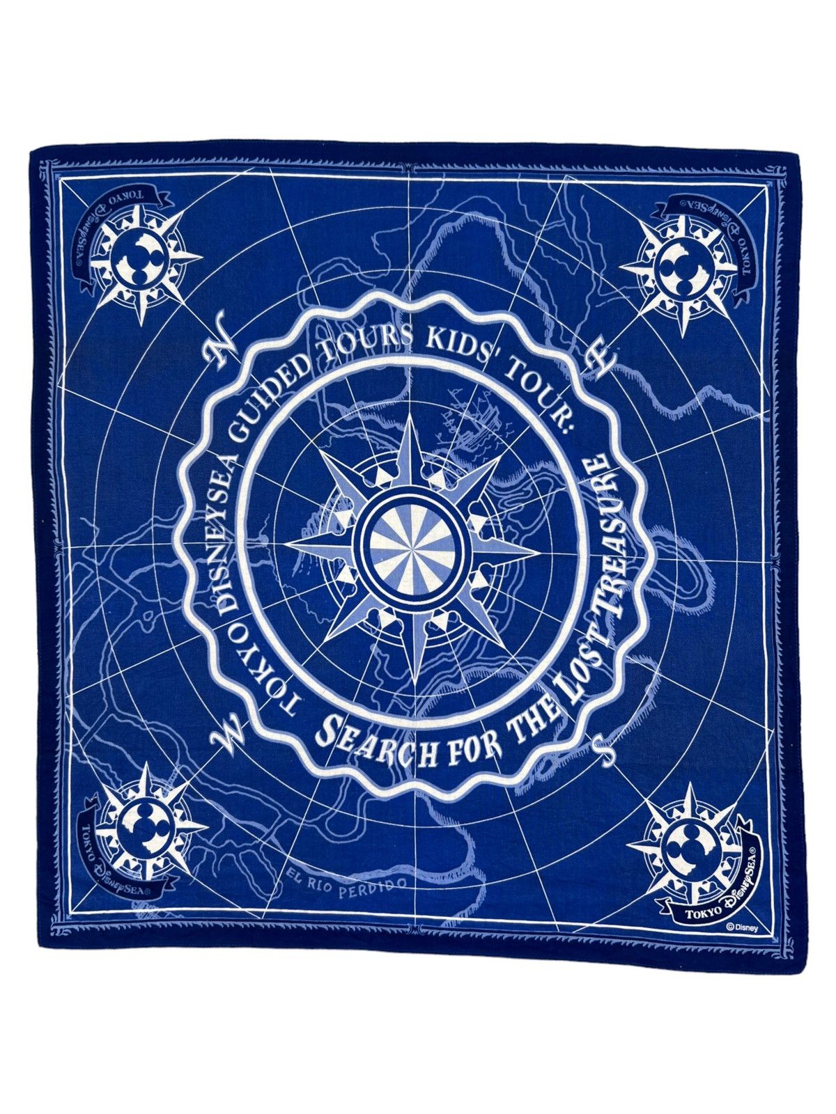 Disney Mickey Mouse Handkerchief Neckerchief Bandana Pocketsquare Size ONE SIZE - 1 Thumbnail