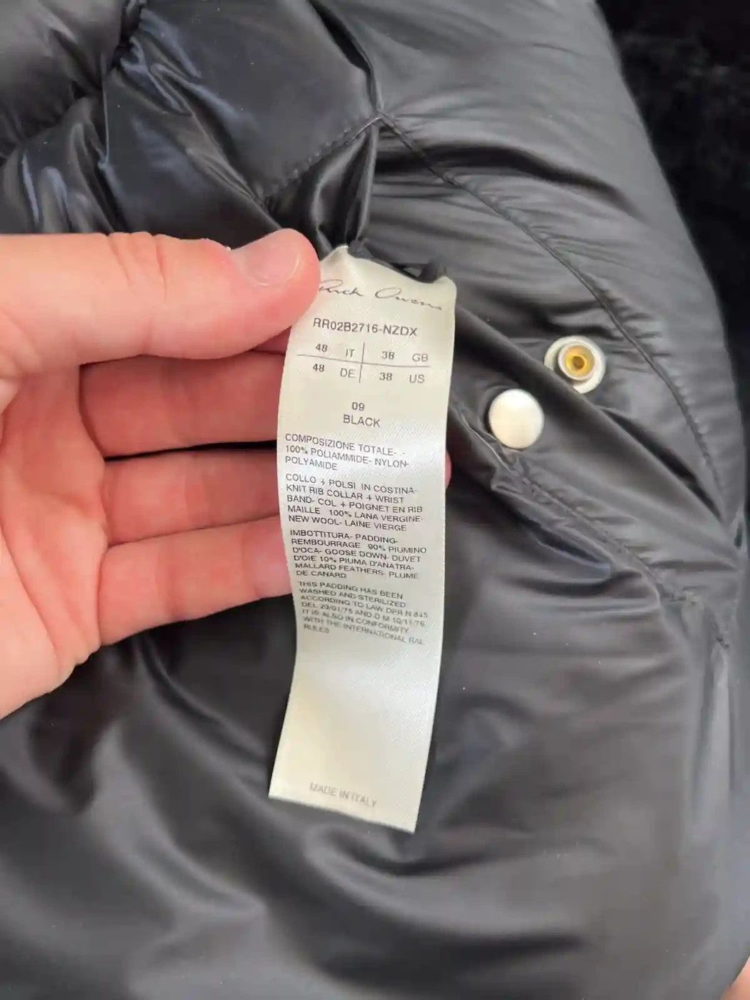 Rick Owens FW22/23 STROBE Knot Puffer Jacket Size US M / EU 48-50 / 2 - 5 Thumbnail