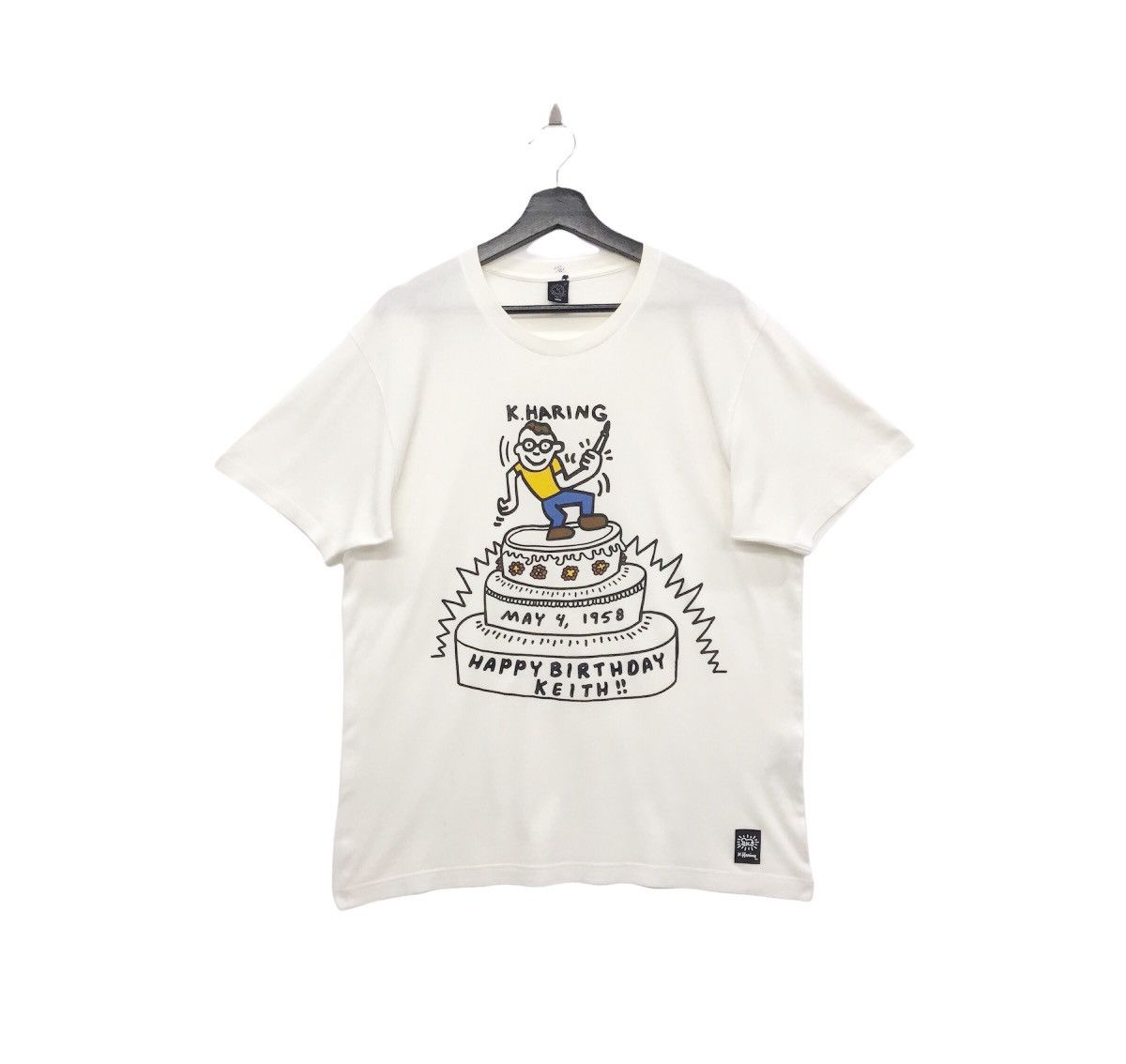 Andy Warhol × Uniqlo *Rare!! Keith Haring Birthday Cake Graphic Tee Size US L / EU 52-54 / 3 - 1 Thumbnail
