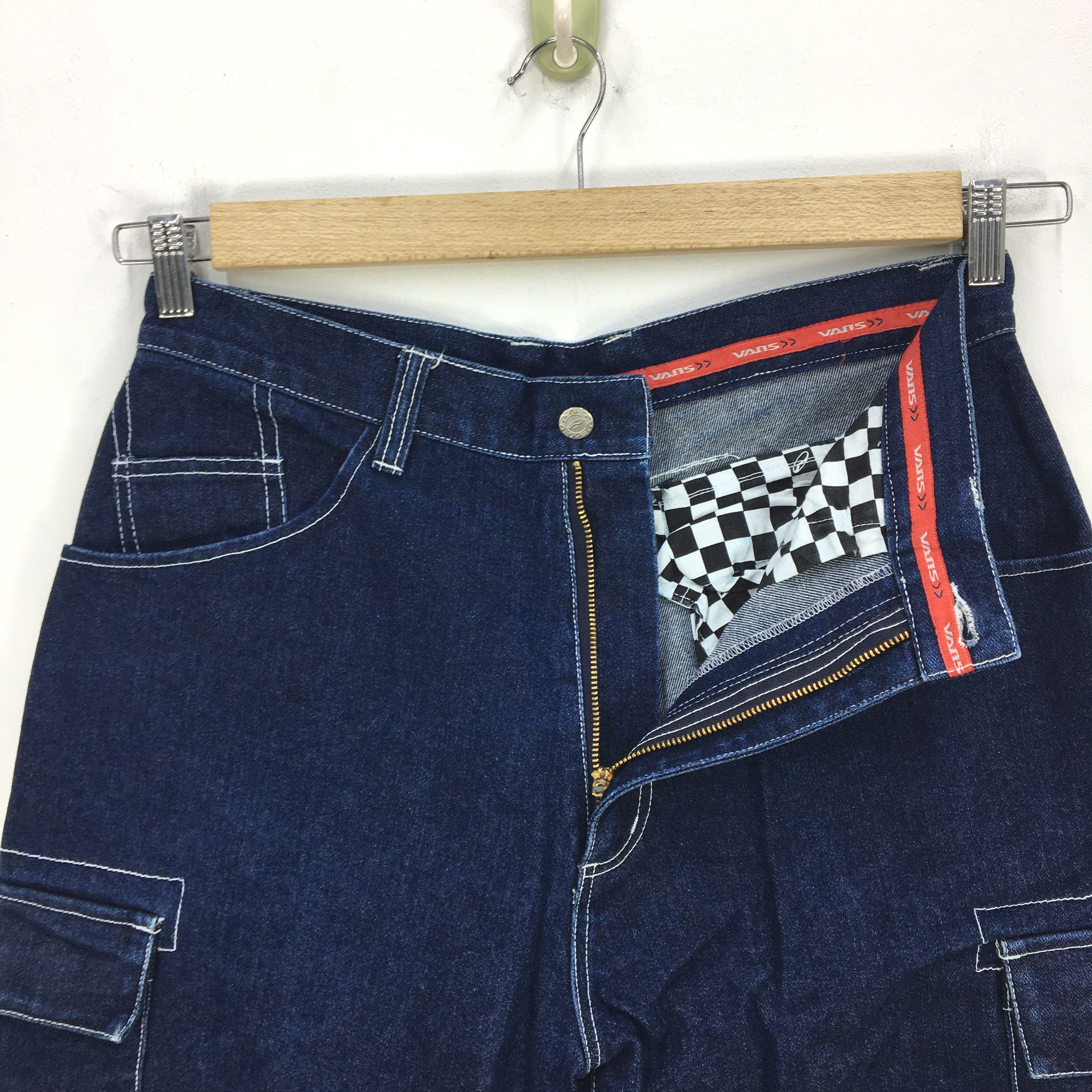 Vans Crazy Y2K Baggy Vans Cargo Jeans Vans Checkered Cyber Denim Size US 30 / EU 46 - 10 Thumbnail