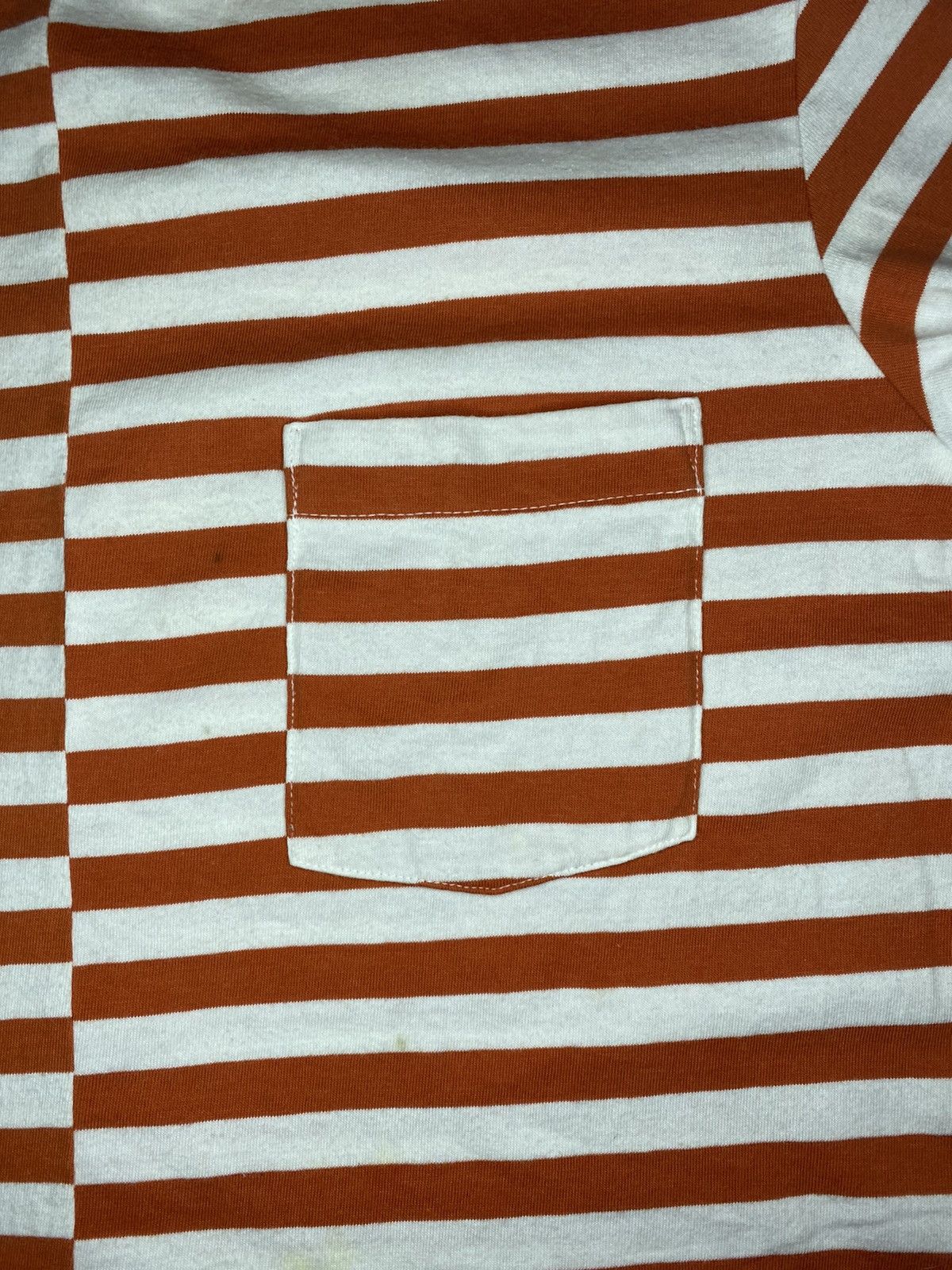 Japanese Brand J.W. Anderson Uniqlo Split Stripe Pocket Tee Size US S / EU 44-46 / 1 - 3 Thumbnail
