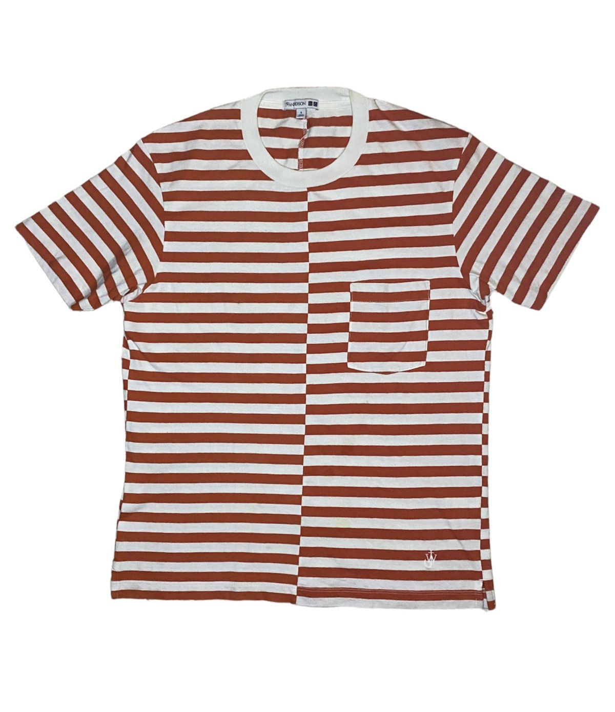 Japanese Brand J.W. Anderson Uniqlo Split Stripe Pocket Tee Size US S / EU 44-46 / 1 - 1 Thumbnail