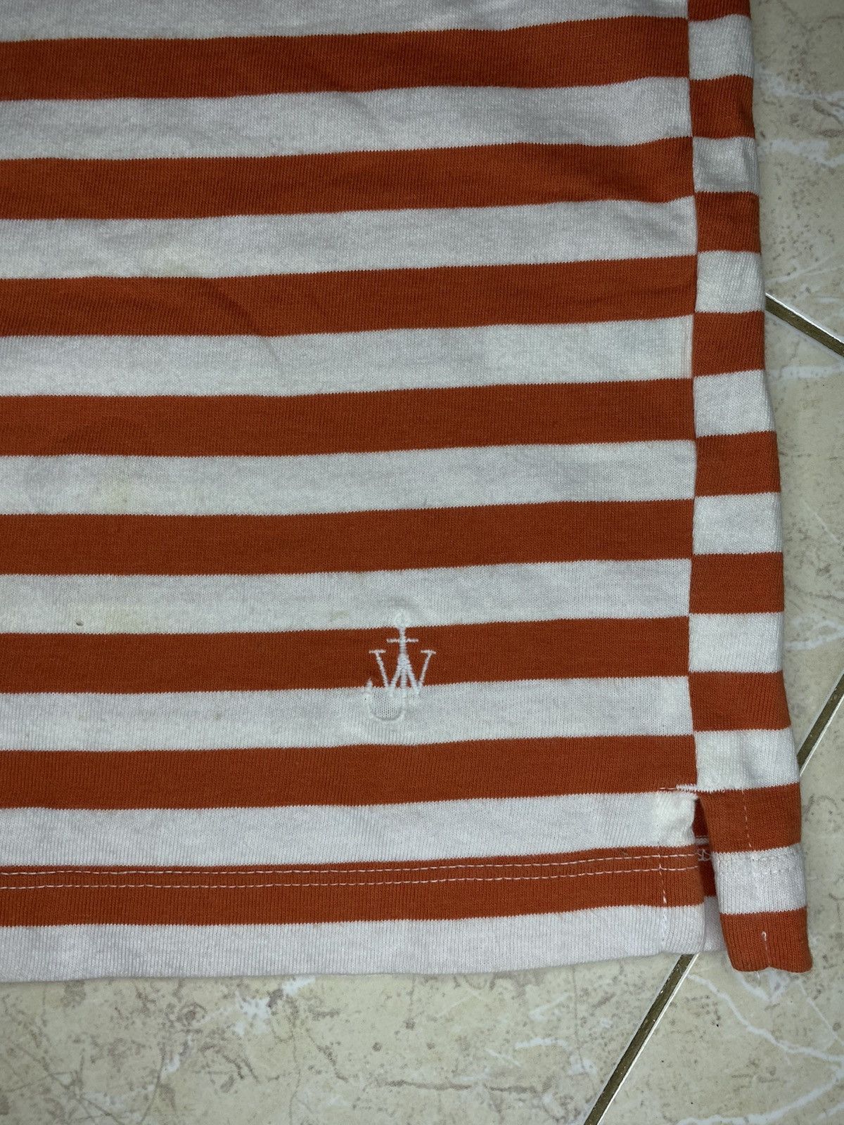 Japanese Brand J.W. Anderson Uniqlo Split Stripe Pocket Tee Size US S / EU 44-46 / 1 - 4 Thumbnail