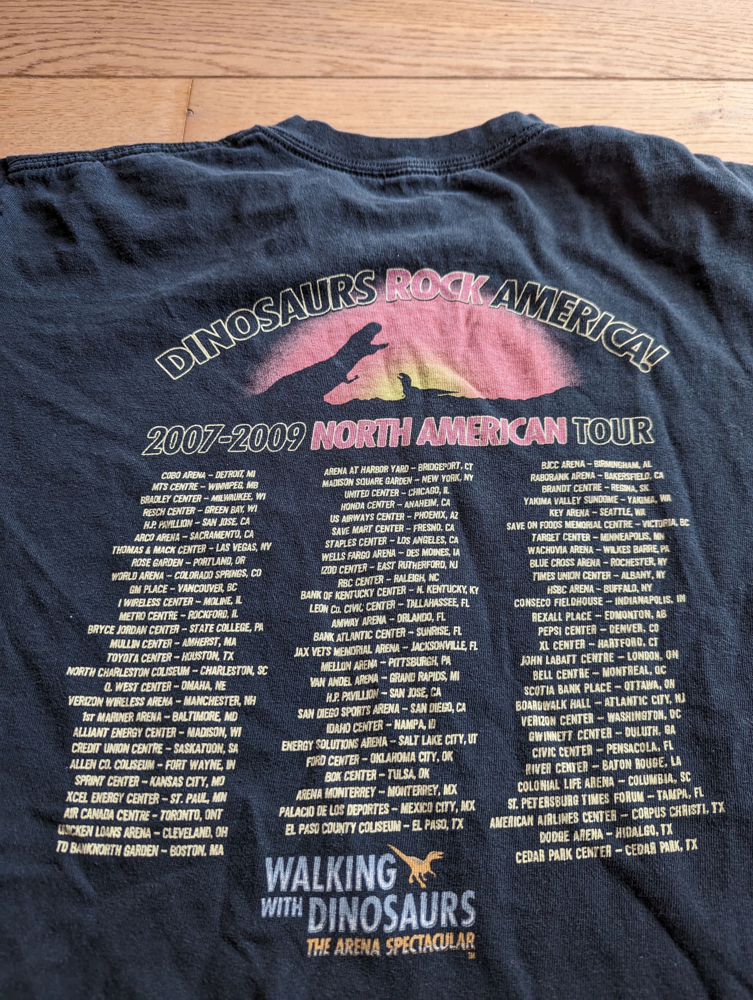 Band Tees Vintage 2007 Dinosaurs Rock America Double Sided Tour Tee Size US L / EU 52-54 / 3 - 4 Thumbnail