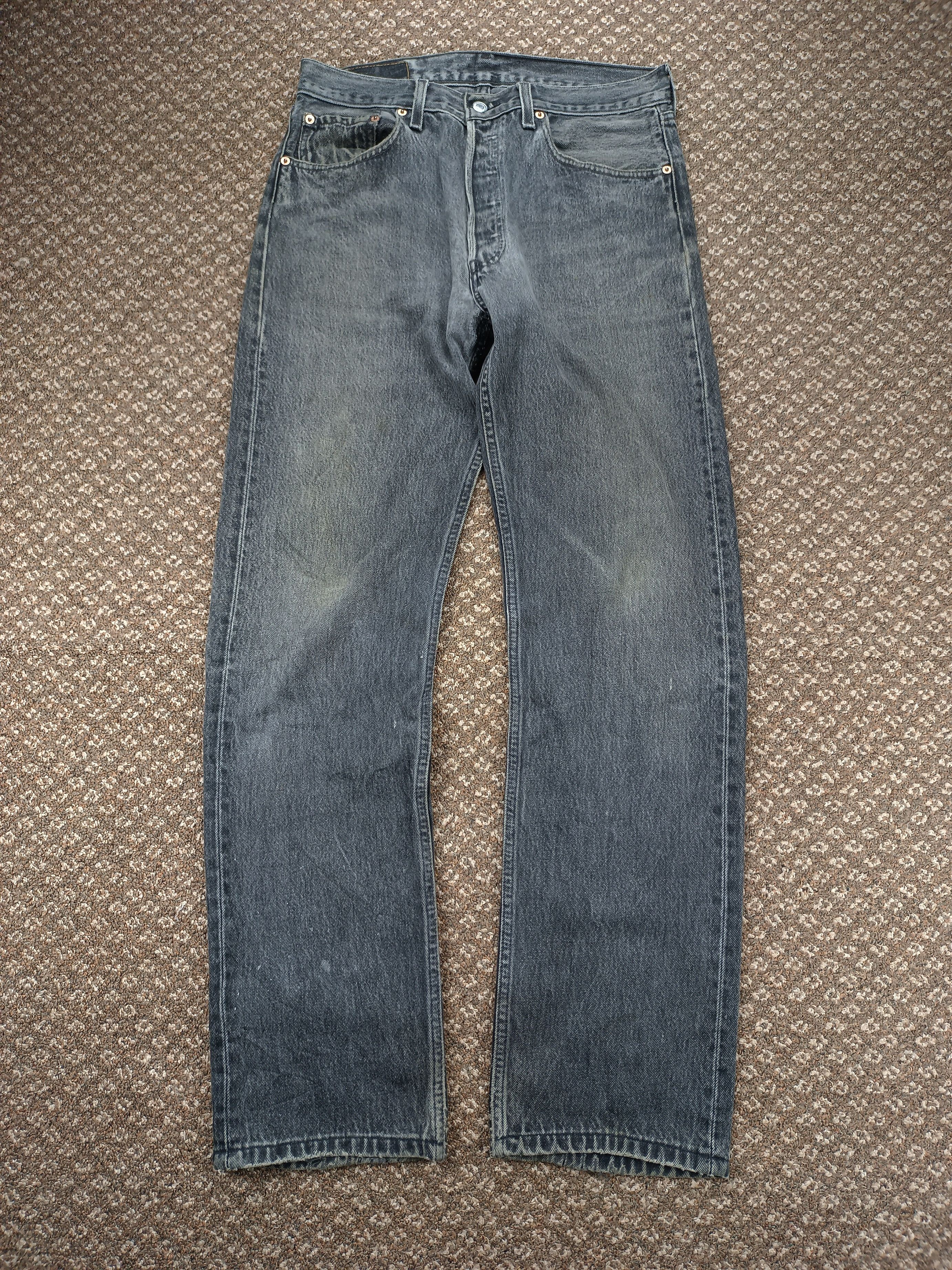 image of Distressed Denim x Levis Vintage Levis 501 Anger Faded Black, Men's (Size 32)