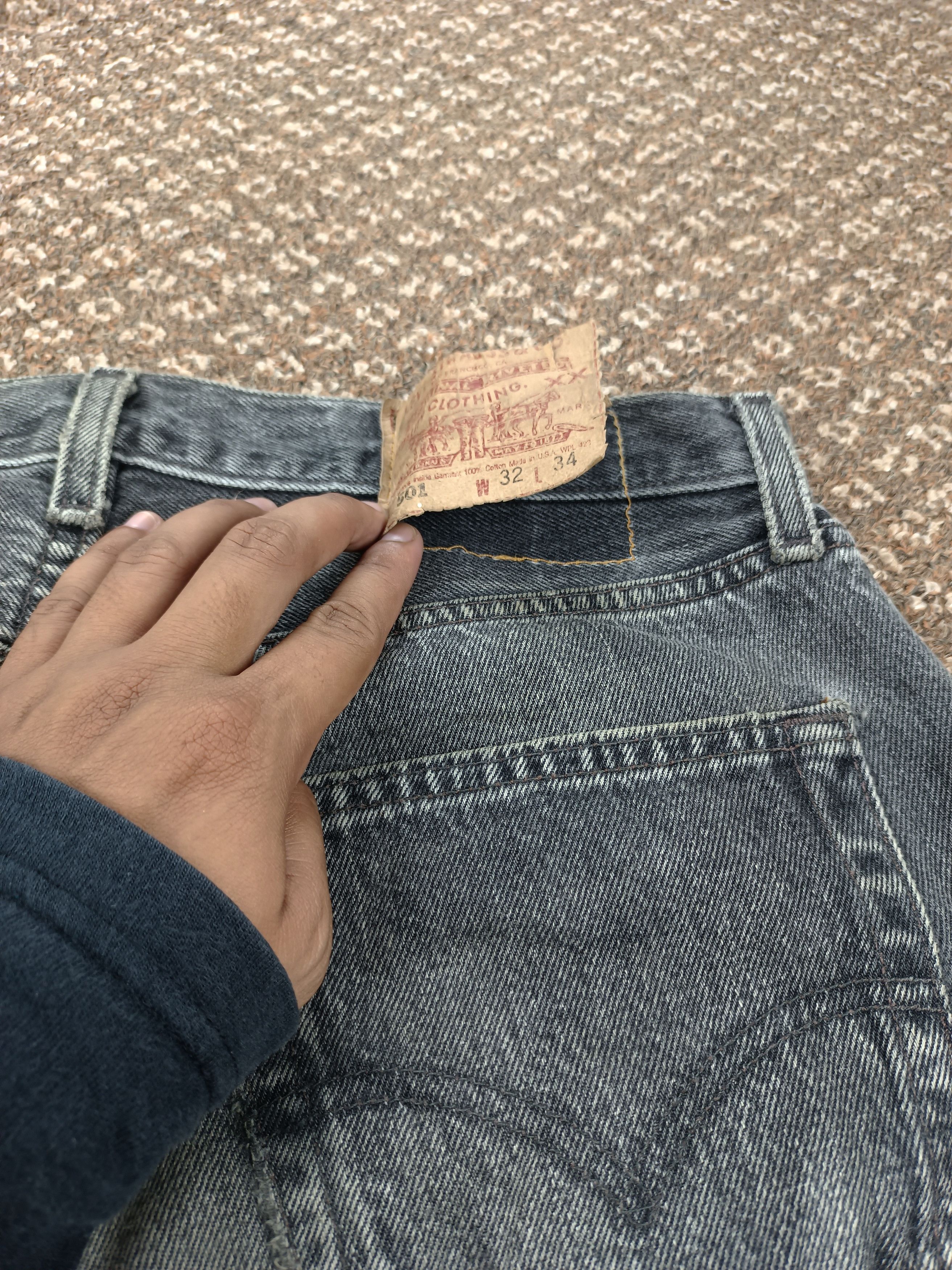 Levi's Vintage Levis 501 faded black Size US 32 / EU 48 - 8 Thumbnail