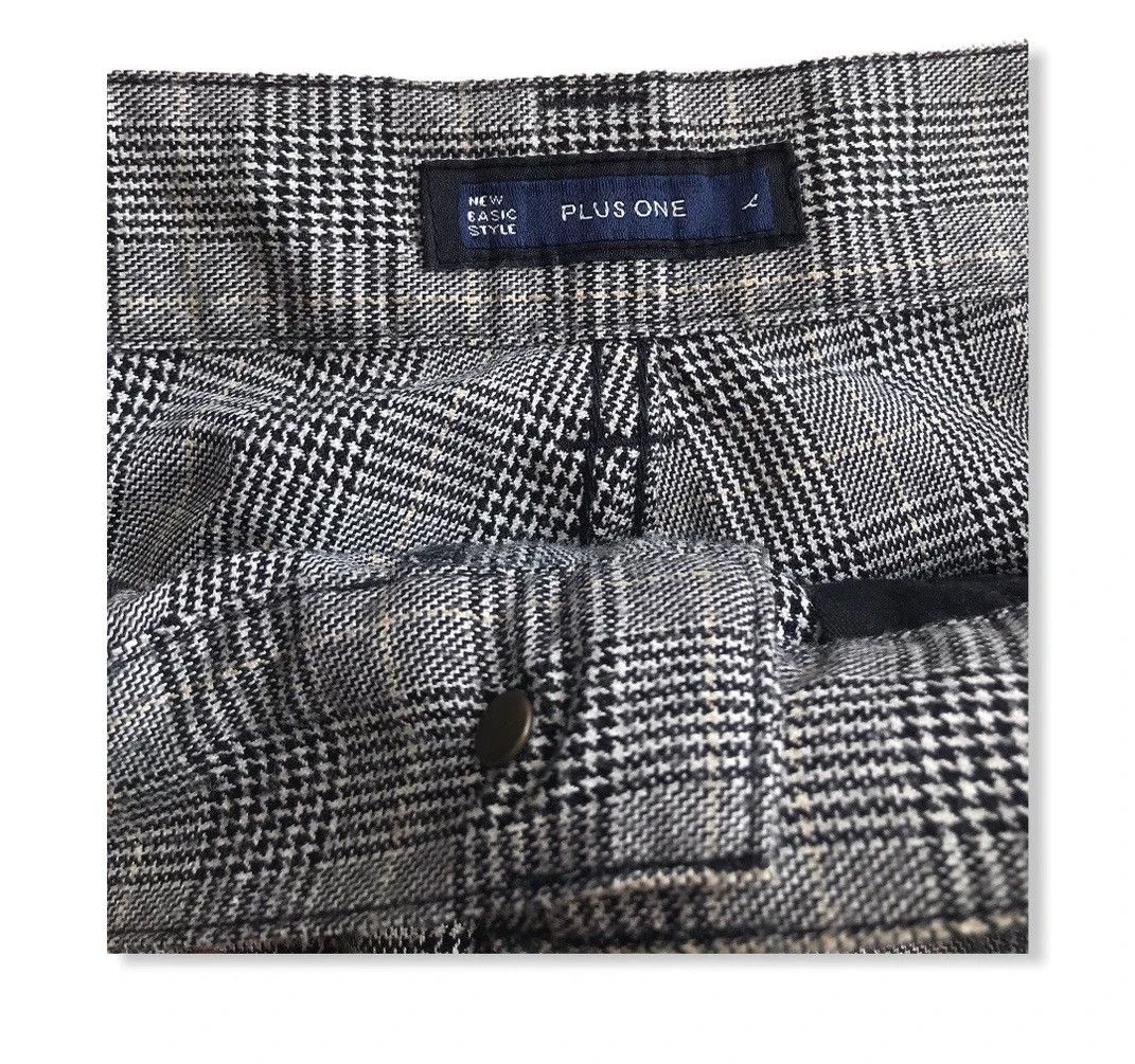 Japanese Brand × Plus One Clothing Japanese Brand Plus One Checkered Tartan Pant Size US 34 / EU 50 - 3 Thumbnail