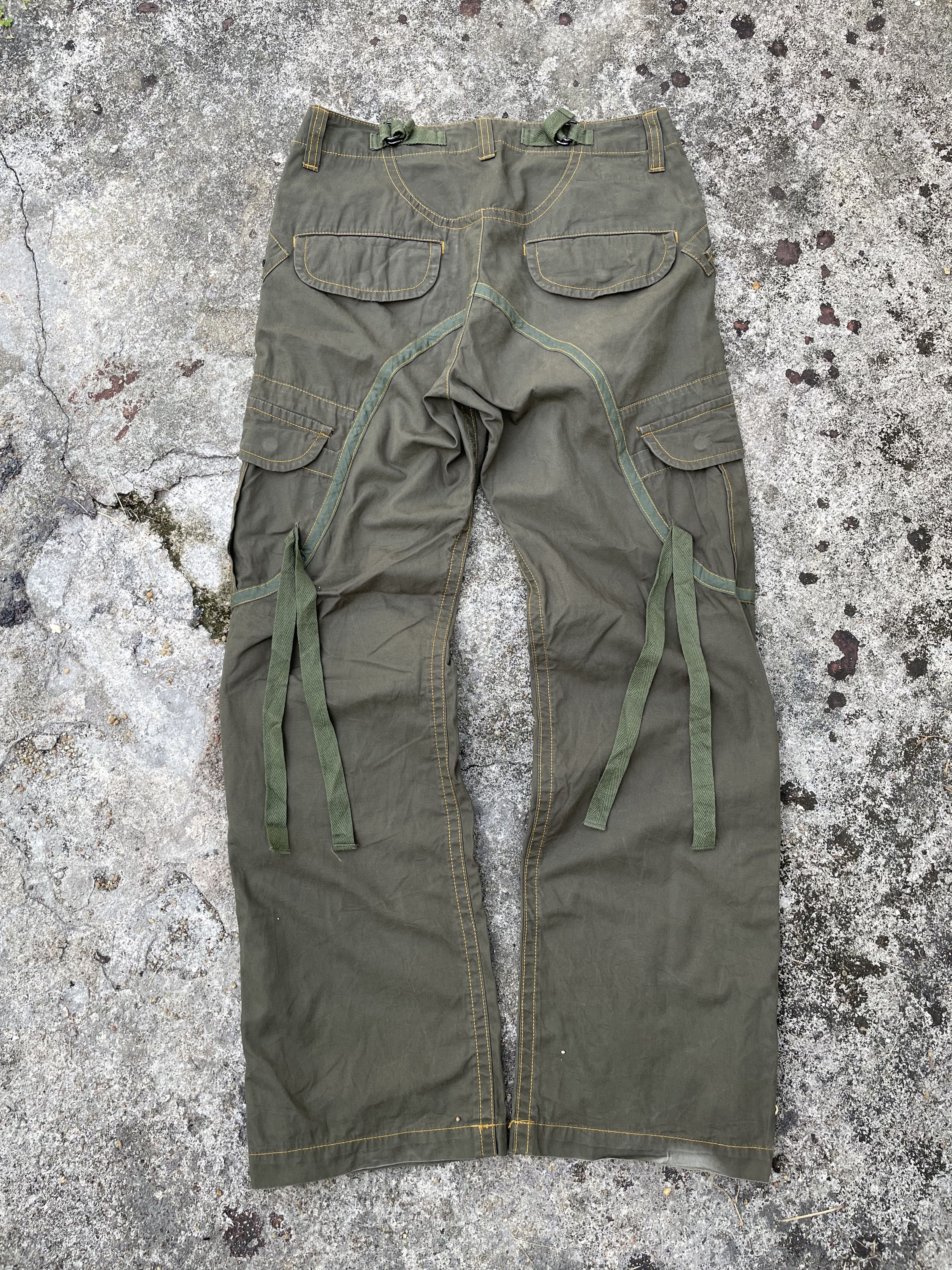 Japanese Brand Japanese Zipper Flare Bondage Cargo Pant Size US 31 - 3 Thumbnail
