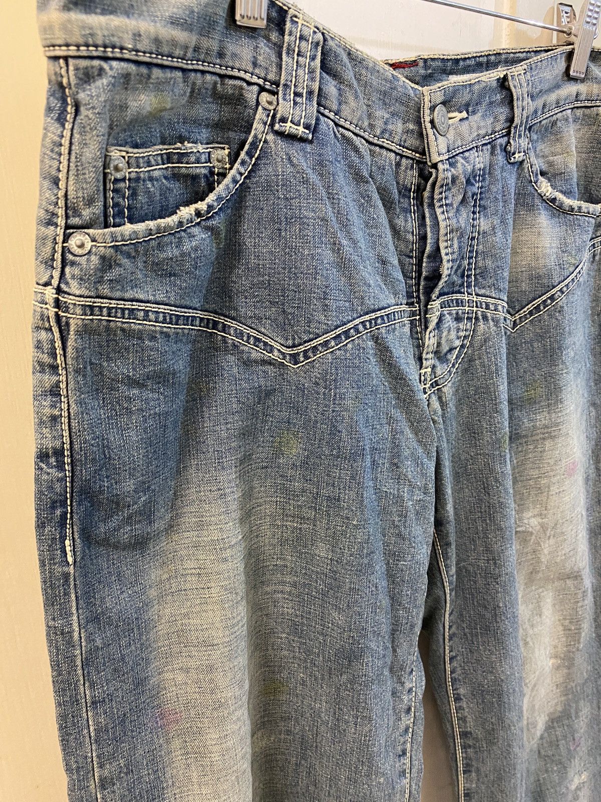 Issey Miyake 🔥🔥💰💰Sunao kuwahara Denim cropped jeans men Size US 33 - 3 Thumbnail