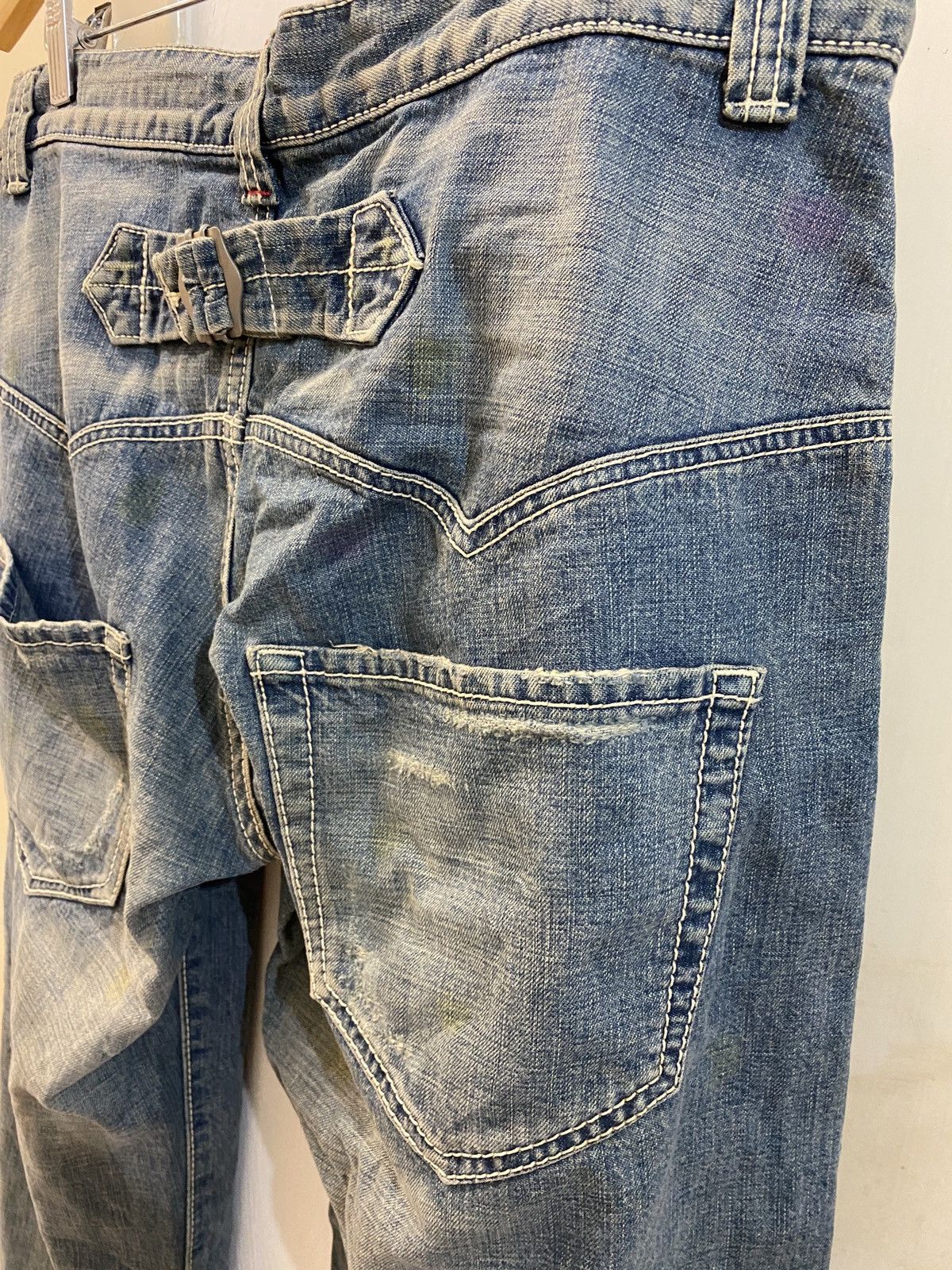 Issey Miyake 🔥🔥💰💰Sunao kuwahara Denim cropped jeans men Size US 33 - 11 Thumbnail