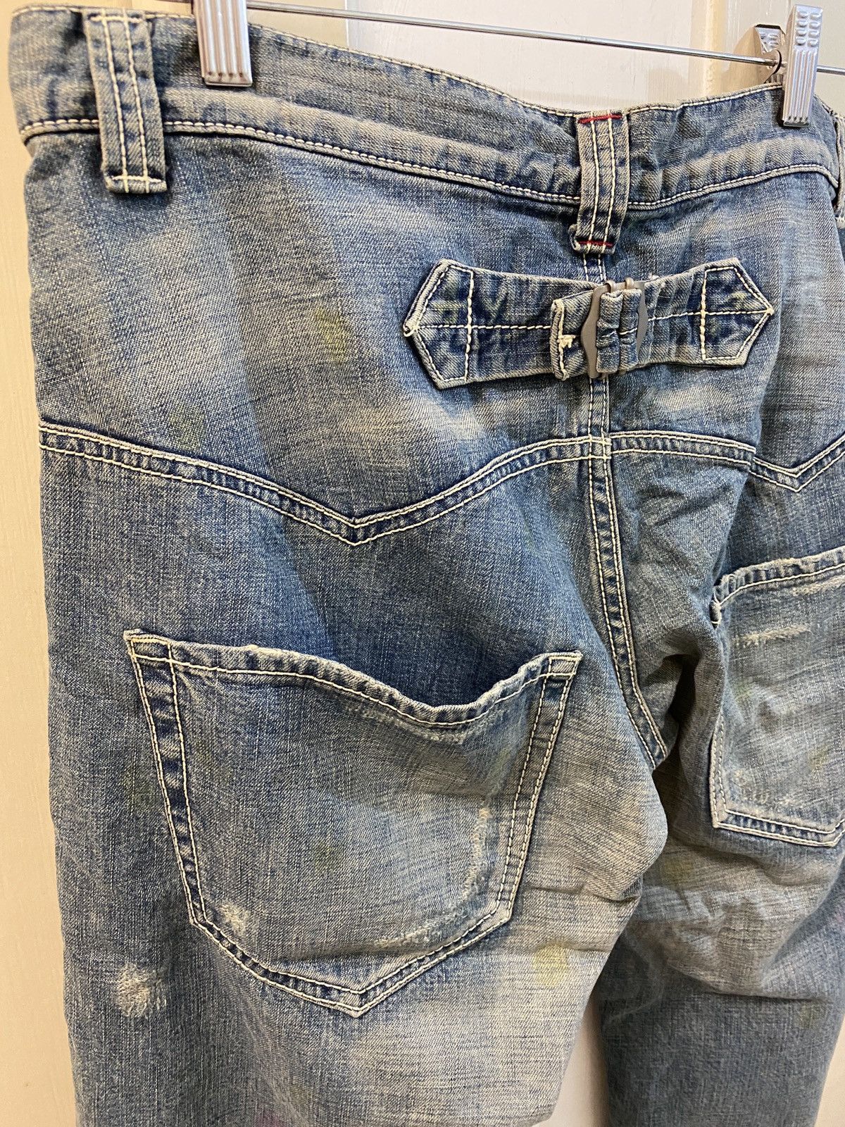 Issey Miyake 🔥🔥💰💰Sunao kuwahara Denim cropped jeans men Size US 33 - 9 Thumbnail