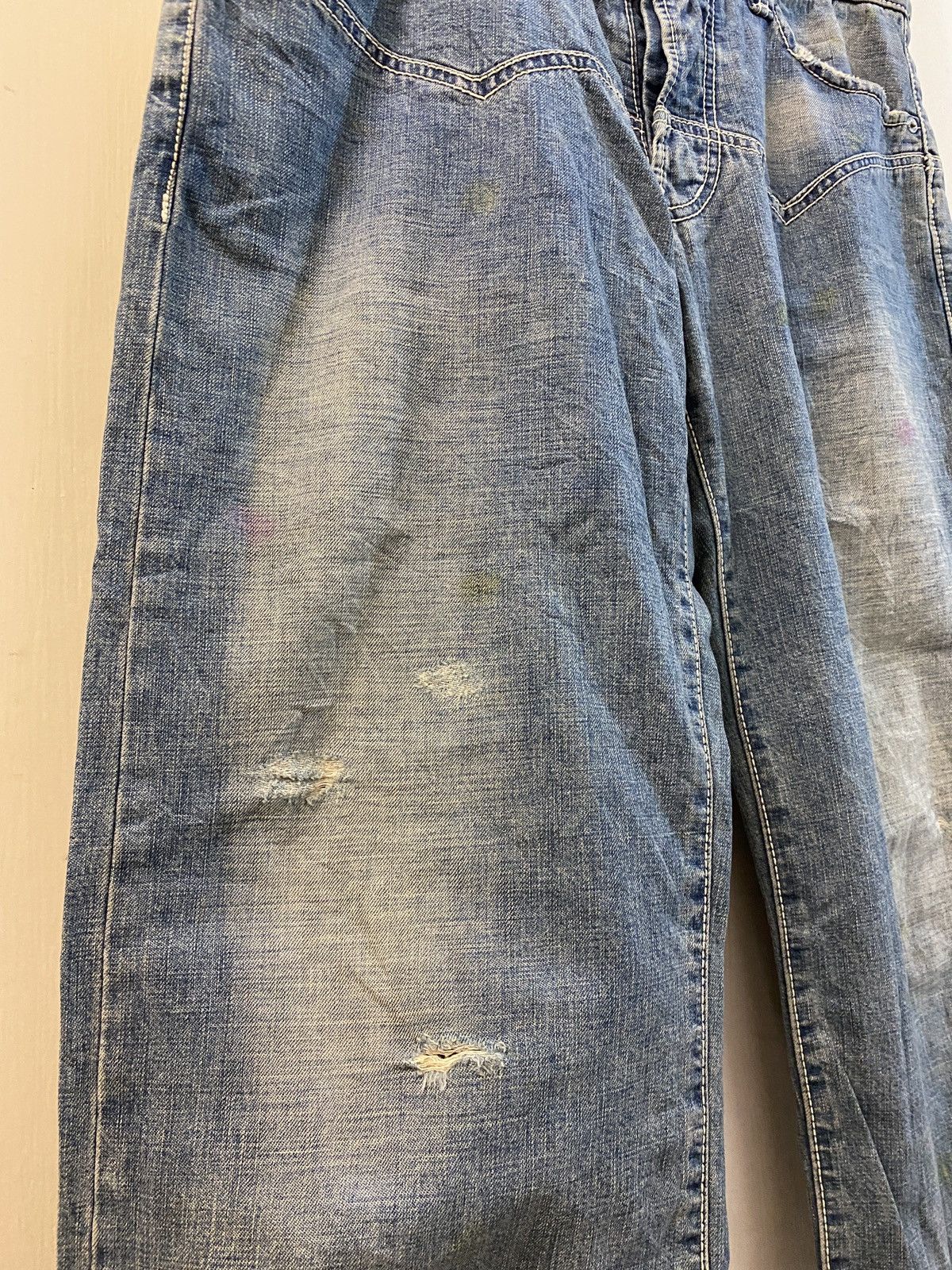 Issey Miyake 🔥🔥💰💰Sunao kuwahara Denim cropped jeans men Size US 33 - 4 Thumbnail