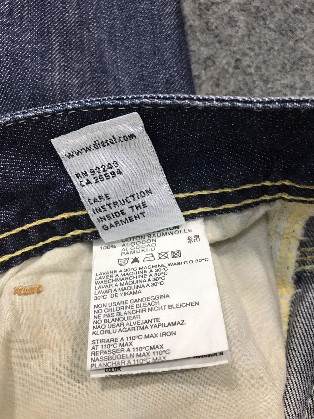 Diesel × Vintage Vintage Diesel Indigo Denim Jeans Size US 29 - 15 Thumbnail