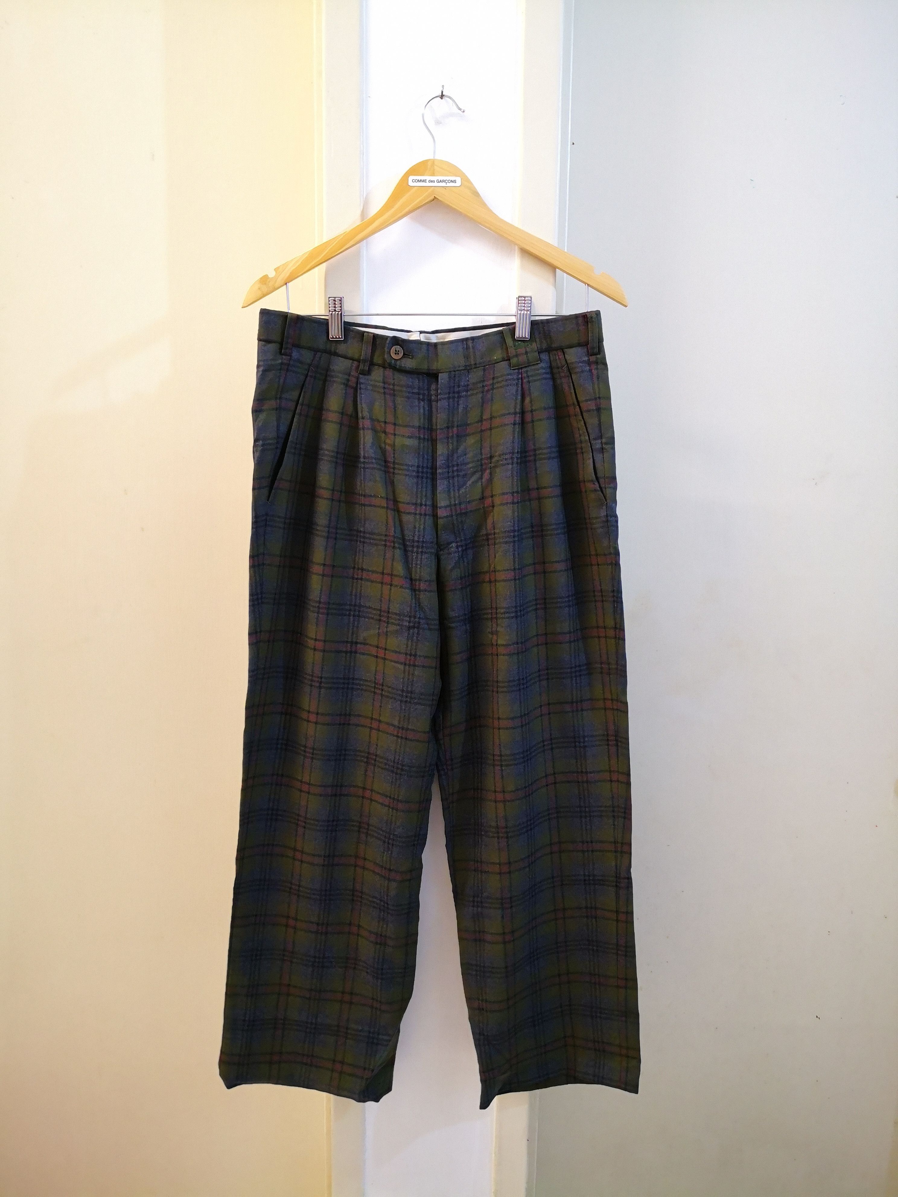 Burberry Vintage burberry wool checkered trousers Size US 30 / EU 46 - 1 Thumbnail