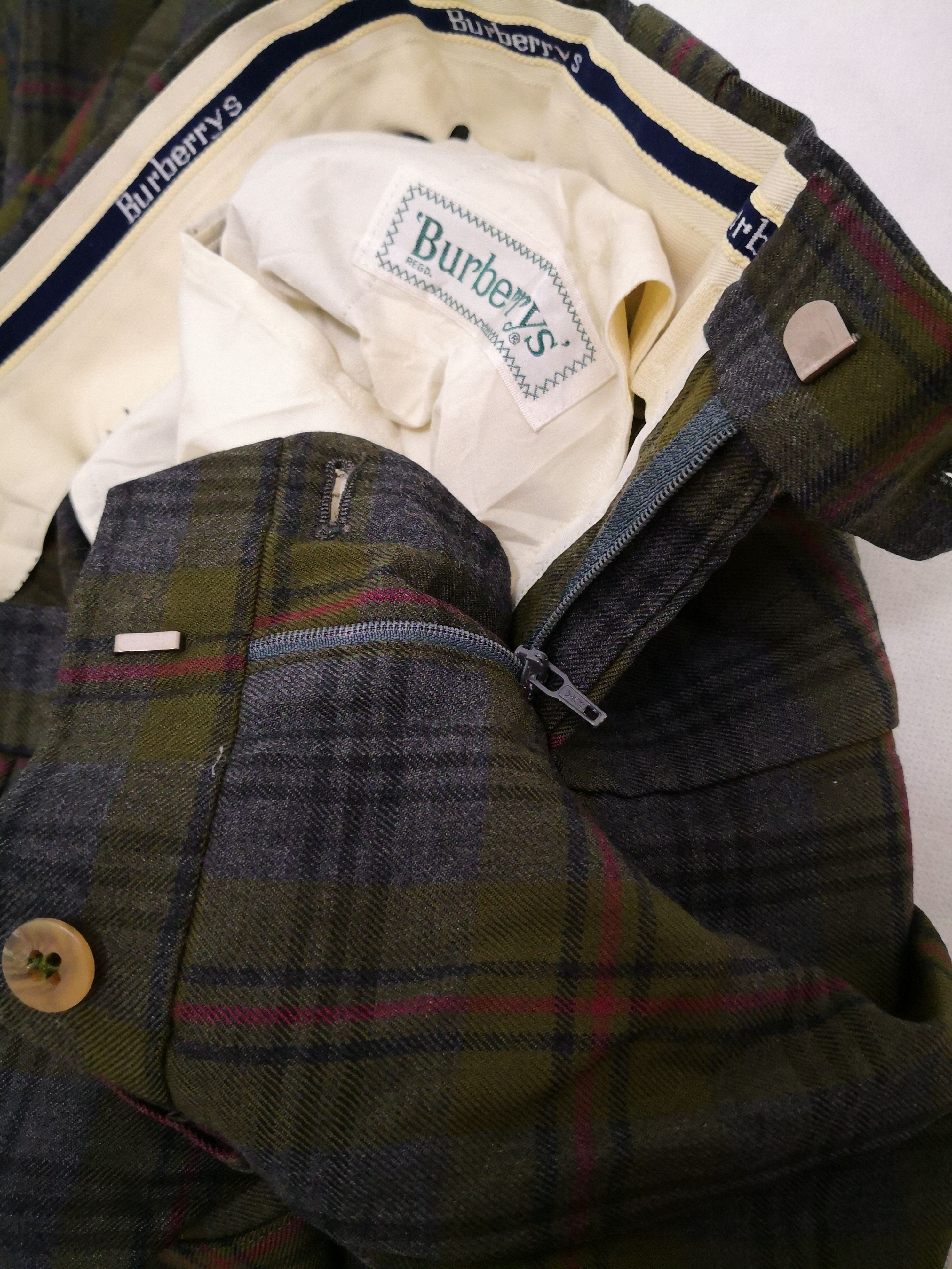 Burberry Vintage burberry wool checkered trousers Size US 30 / EU 46 - 4 Thumbnail
