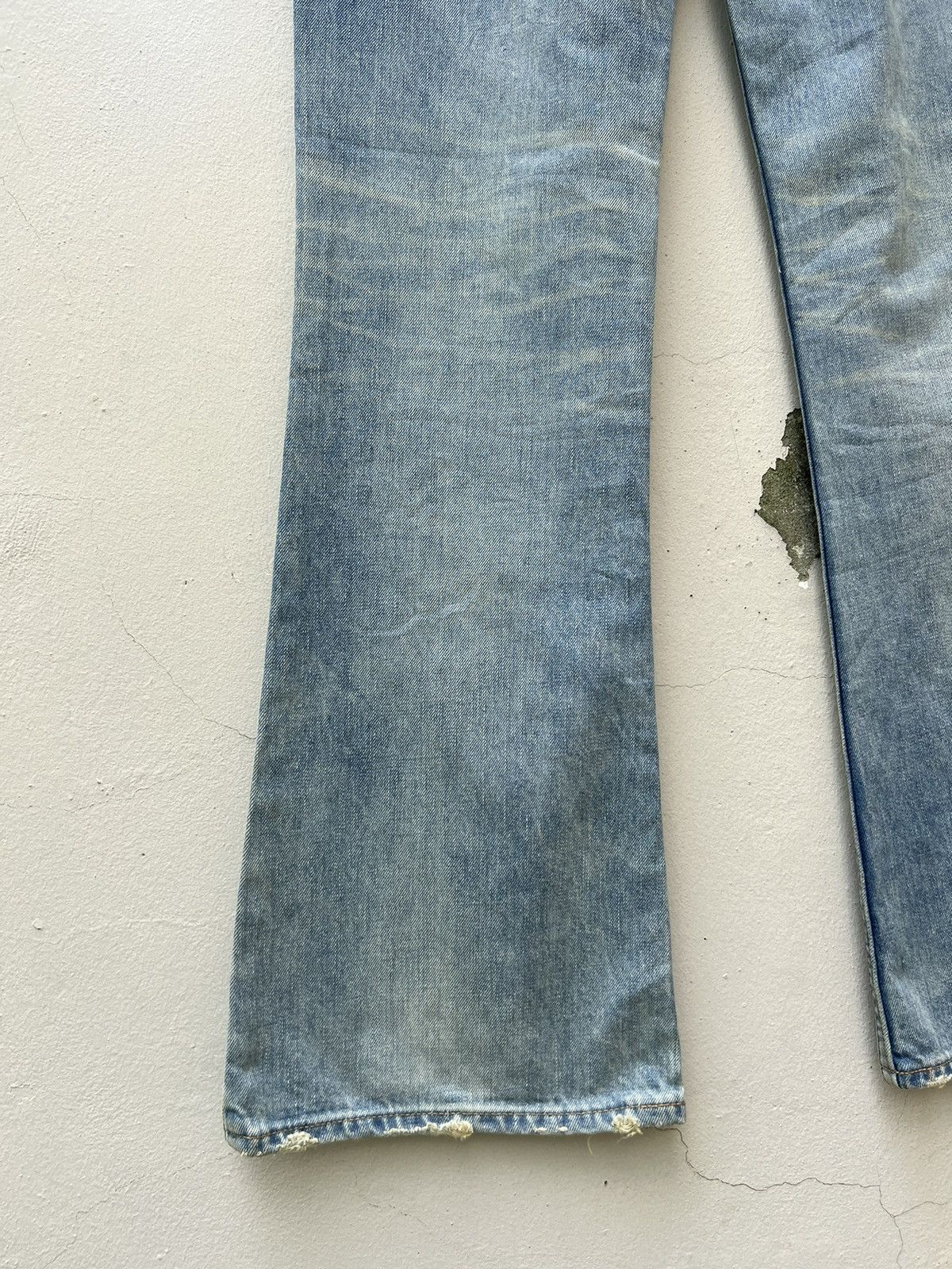 Levi's Vintage Clothing VTG 2004 LVC Levi’s 646 E Orange Tab Fade Denim Flare Jeans Size US 32 / EU 48 - 18 Thumbnail