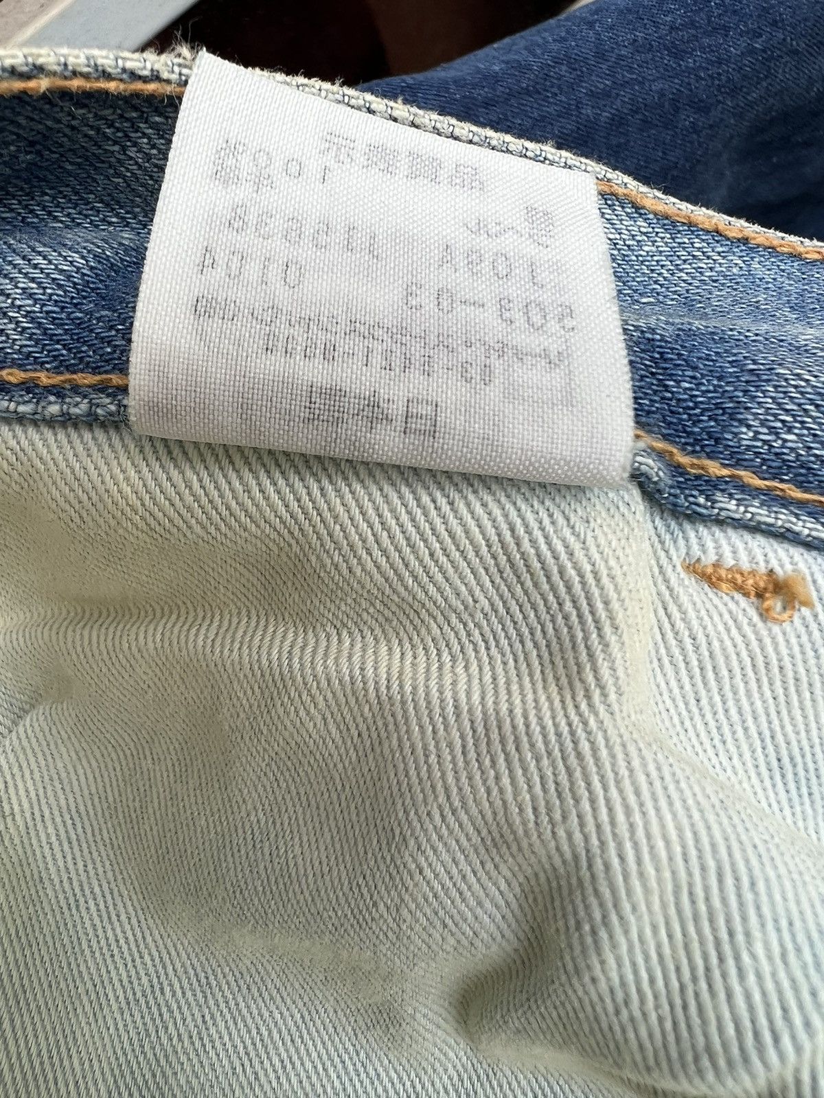 Levi's Vintage Clothing VTG 2004 LVC Levi’s 646 E Orange Tab Fade Denim Flare Jeans Size US 32 / EU 48 - 24 Thumbnail