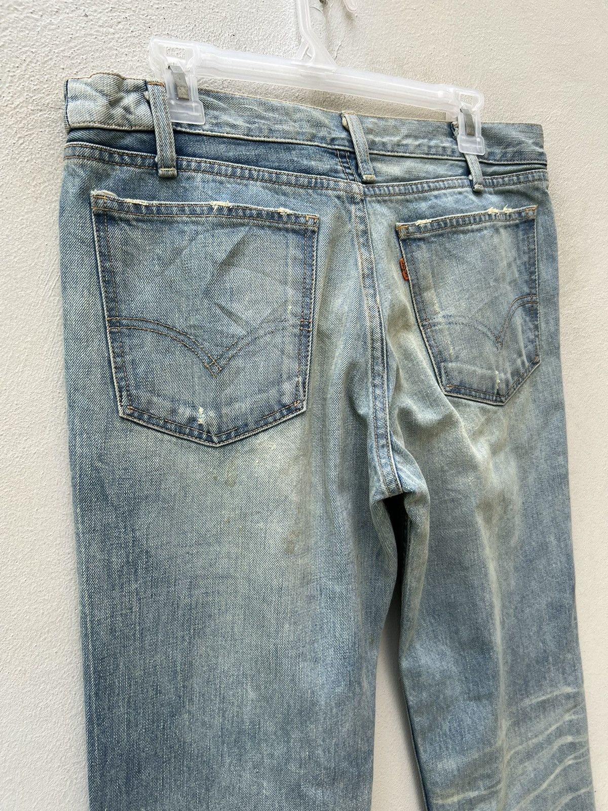 Levi's Vintage Clothing VTG 2004 LVC Levi’s 646 E Orange Tab Fade Denim Flare Jeans Size US 32 / EU 48 - 16 Thumbnail