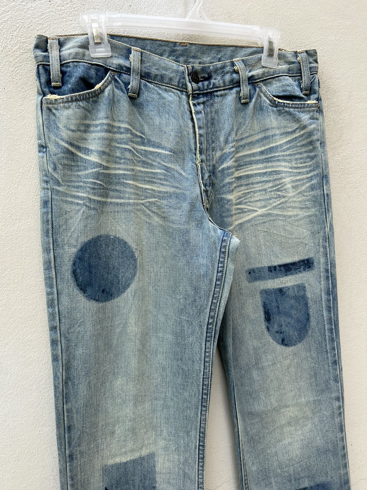 Levi's Vintage Clothing VTG 2004 LVC Levi’s 646 E Orange Tab Fade Denim Flare Jeans Size US 32 / EU 48 - 7 Thumbnail