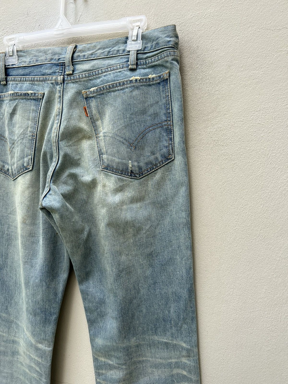 Levi's Vintage Clothing VTG 2004 LVC Levi’s 646 E Orange Tab Fade Denim Flare Jeans Size US 32 / EU 48 - 19 Thumbnail