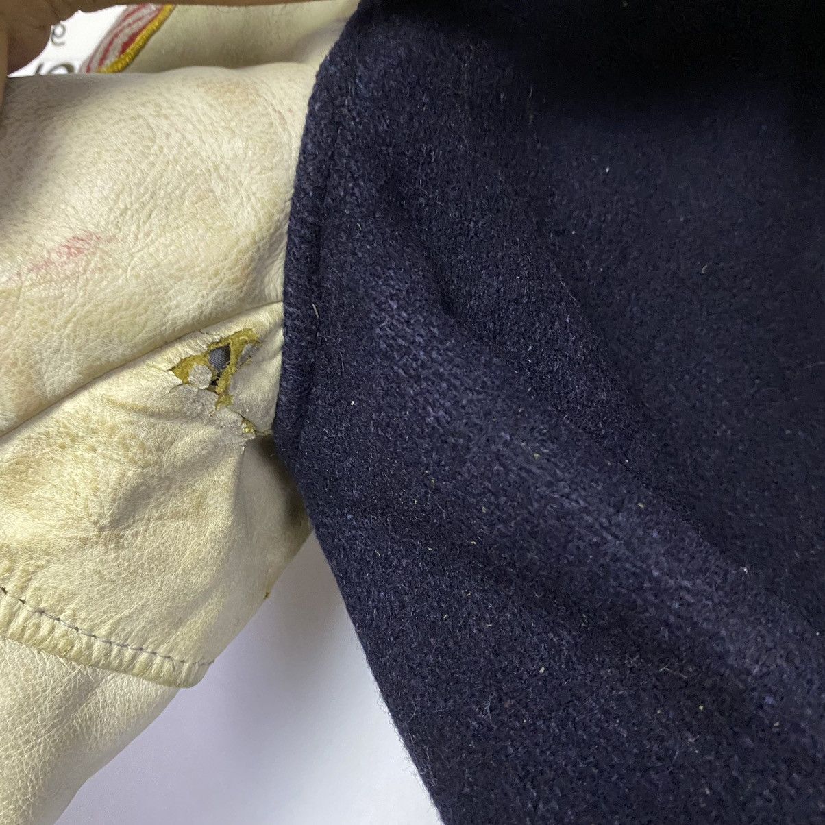 Vintage Vintage 60s Karate Varsity Sleeve Leather Distressed Size US M / EU 48-50 / 2 - 15 Thumbnail