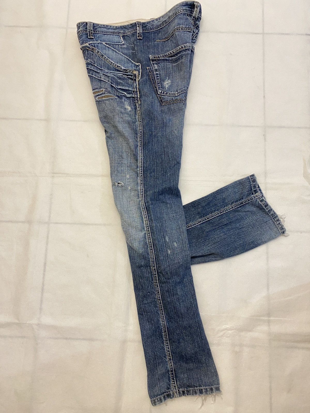 Marithe + Francois Girbaud 🔥🔥💰💰Vintage Marithe Francois Girbaud distressed Size US 31 - 11 Thumbnail