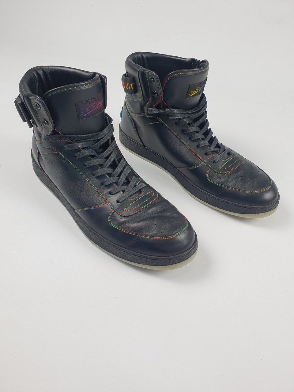 Louis Vuitton Louis Vuitton Calfskin Hi-Top Sneakers Size US 11 / EU 44 - 3 Thumbnail