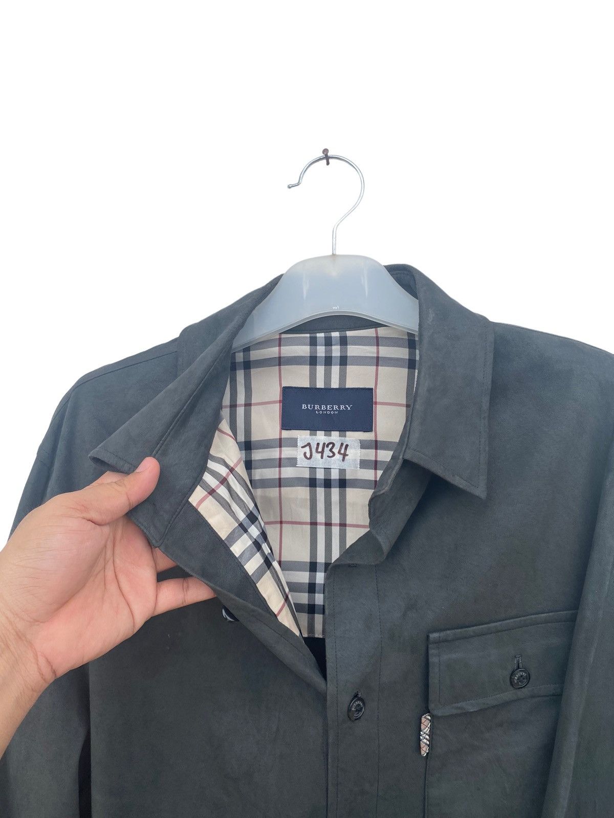 Burberry × Vintage Vintage Burberry Button Down Shirt Size US L / EU 52-54 / 3 - 1 Thumbnail