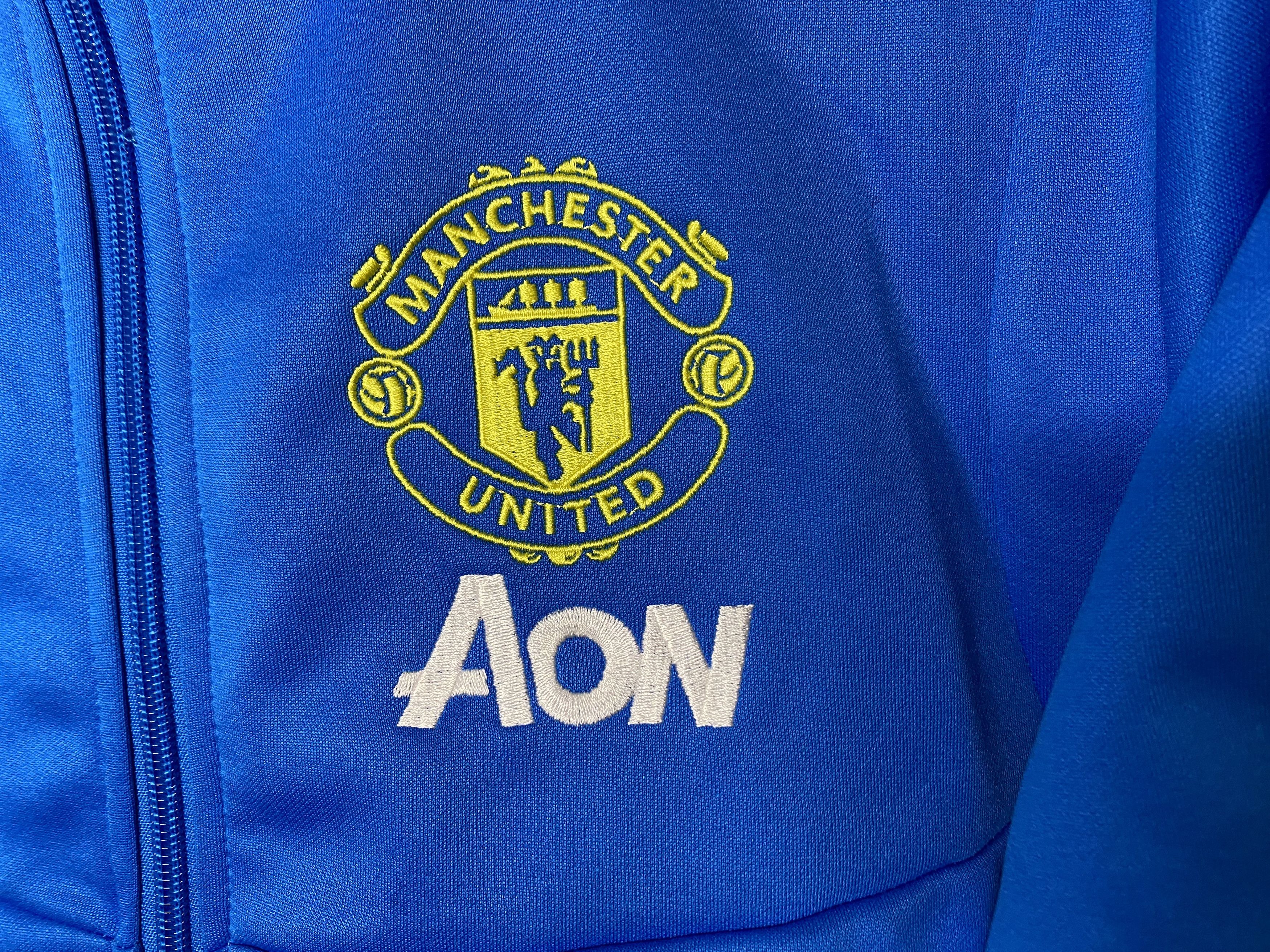 Adidas MANCHESTER UNITED TRAINING TRACK TOP JACKET FOOTBALL SOCCER Size US L / EU 52-54 / 3 - 3 Thumbnail