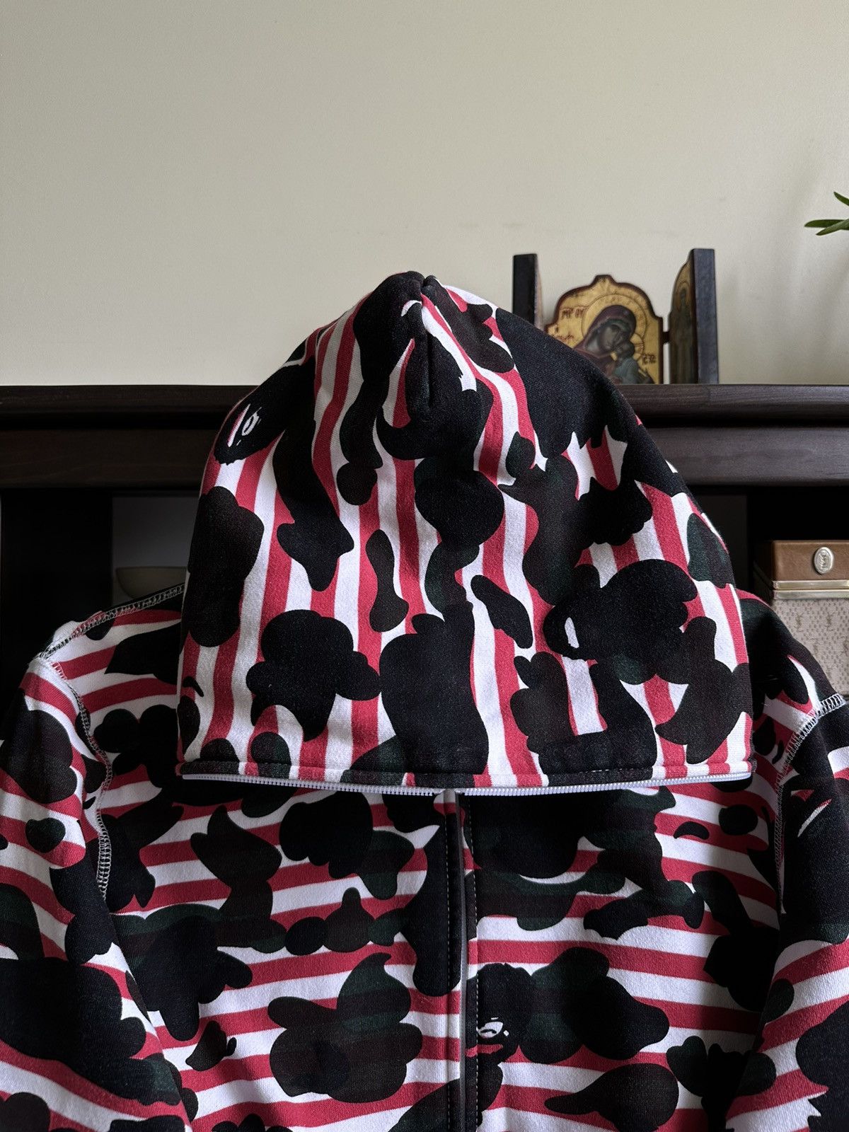 Bape Stripe 1st Camo Full Zip Hoodie Size US L / EU 52-54 / 3 - 4 Thumbnail