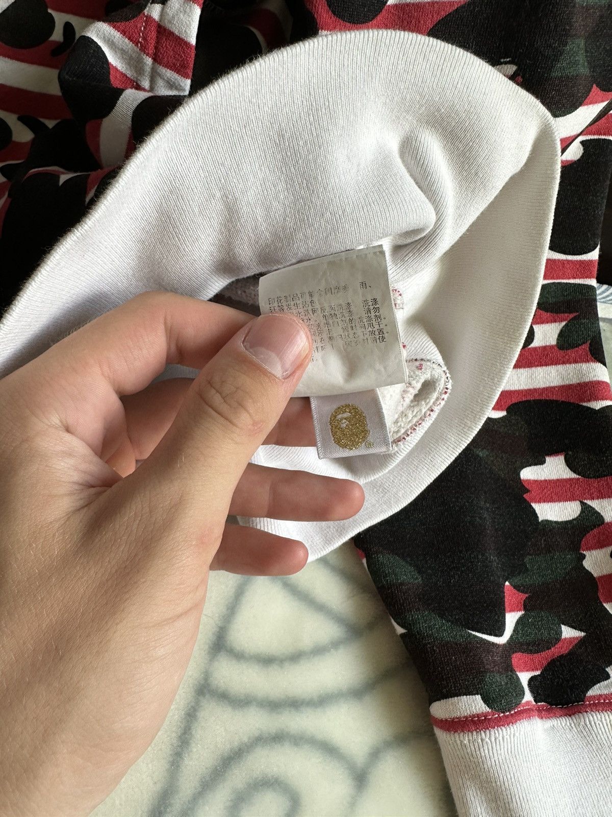 Bape Stripe 1st Camo Full Zip Hoodie Size US L / EU 52-54 / 3 - 11 Thumbnail