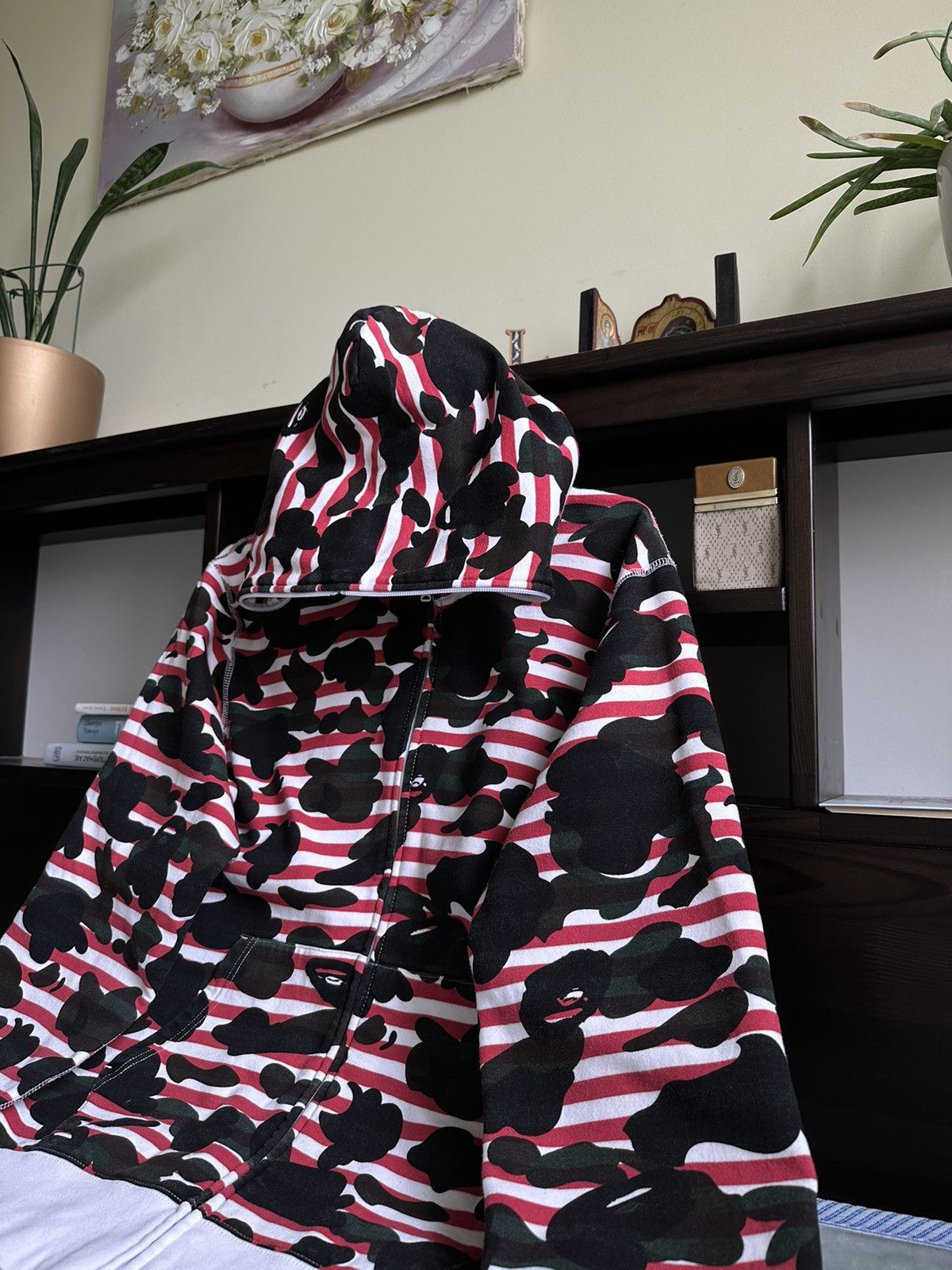 Bape Stripe 1st Camo Full Zip Hoodie Size US L / EU 52-54 / 3 - 3 Thumbnail