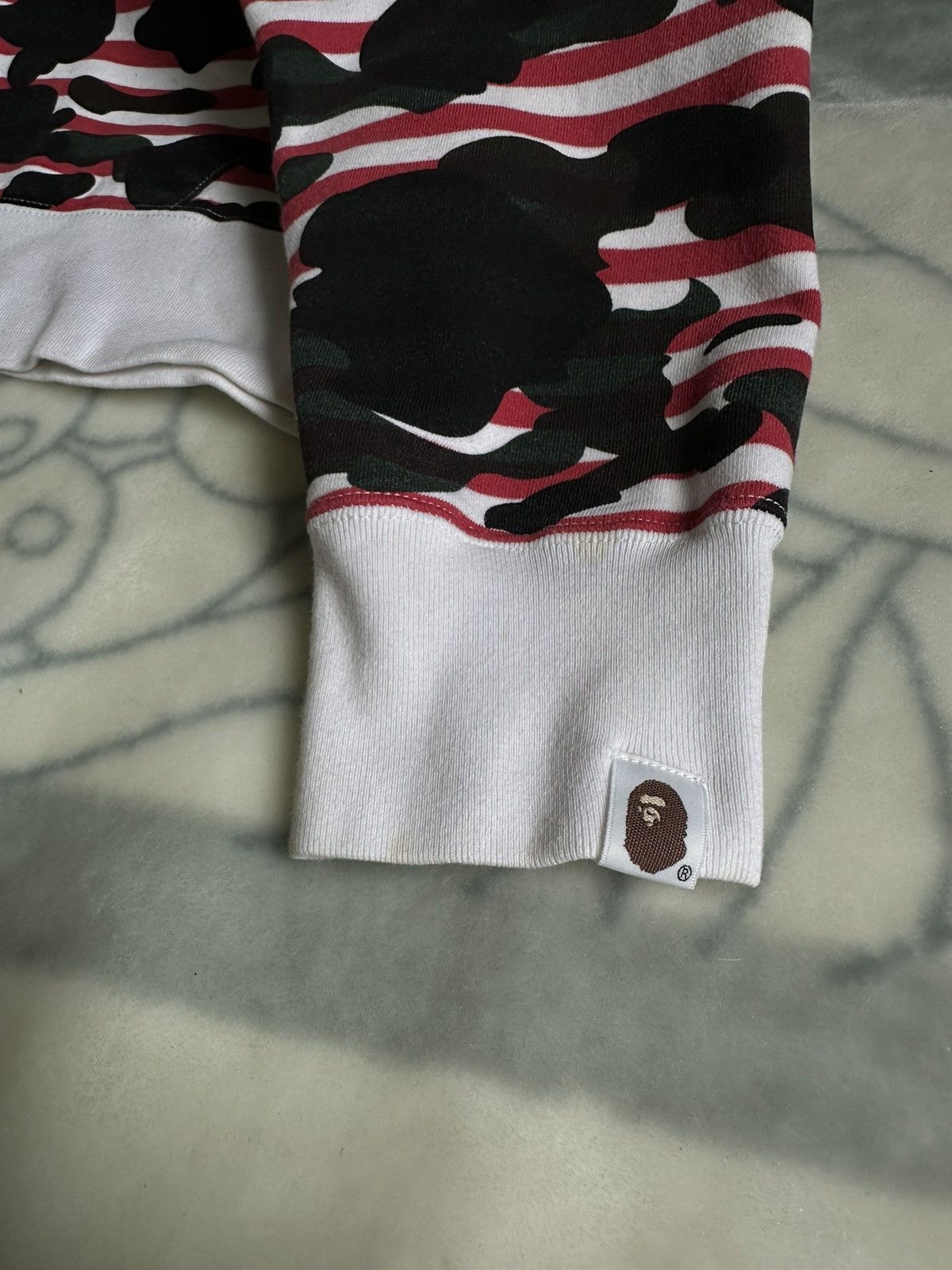 Bape Stripe 1st Camo Full Zip Hoodie Size US L / EU 52-54 / 3 - 5 Thumbnail