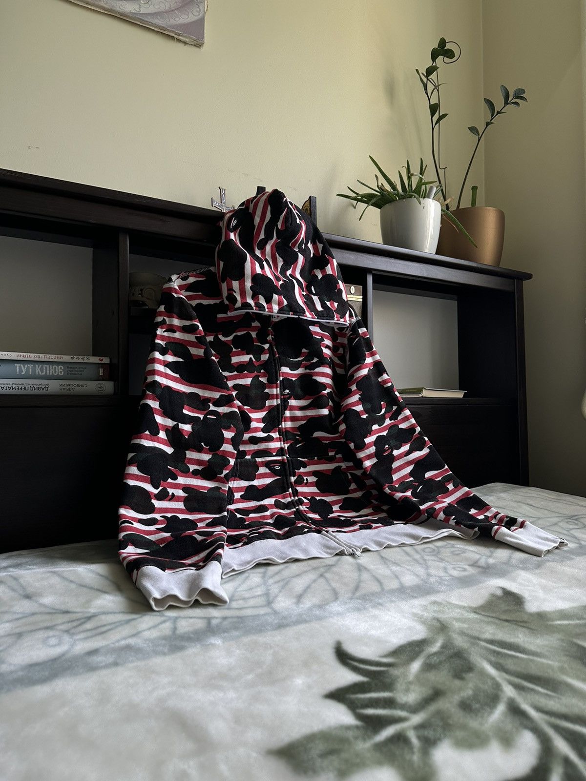 Bape Stripe 1st Camo Full Zip Hoodie Size US L / EU 52-54 / 3 - 2 Thumbnail