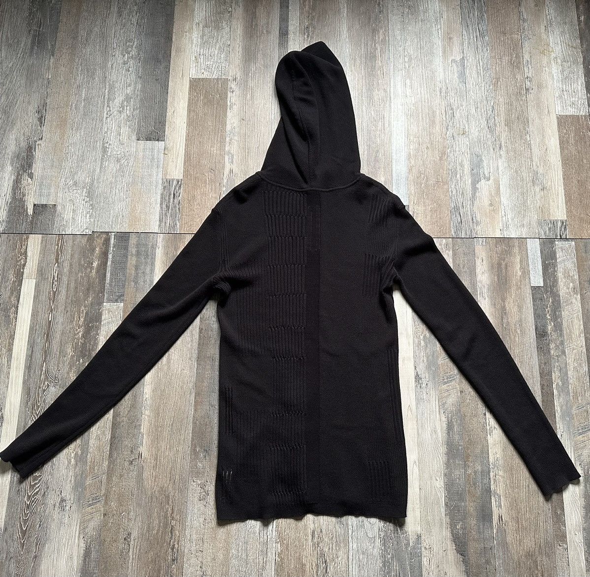 Rick Owens Drkshdw Rick Owens SS18 “Dirt” Knitted Hoodie Size US M / EU 48-50 / 2 - 2 Thumbnail