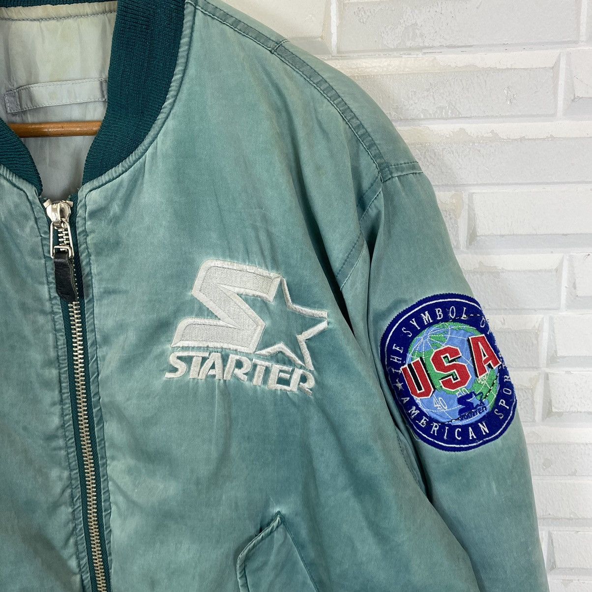 Starter ☀️Vintage Starter American Sport bomber jacket Size US L / EU 52-54 / 3 - 7 Thumbnail