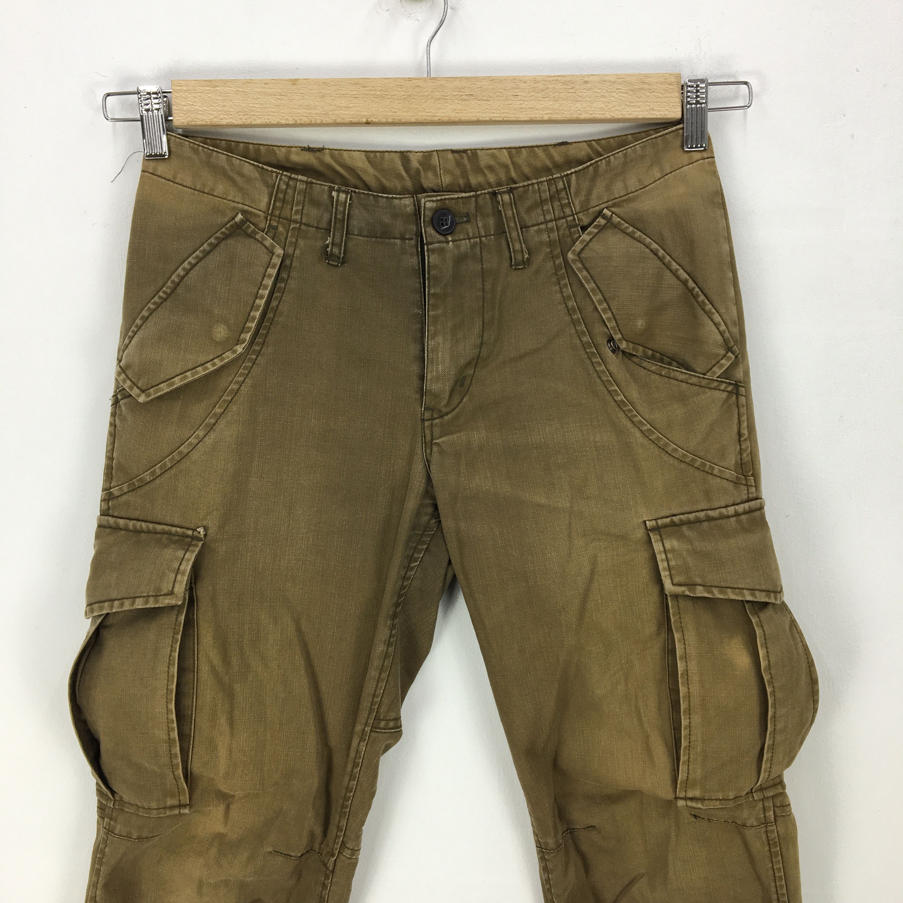Japanese Brand × Vintage Takeo Kikuchi Cargo Pants Japanese Multi Pocket Trousers Size US 30 / EU 46 - 3 Thumbnail