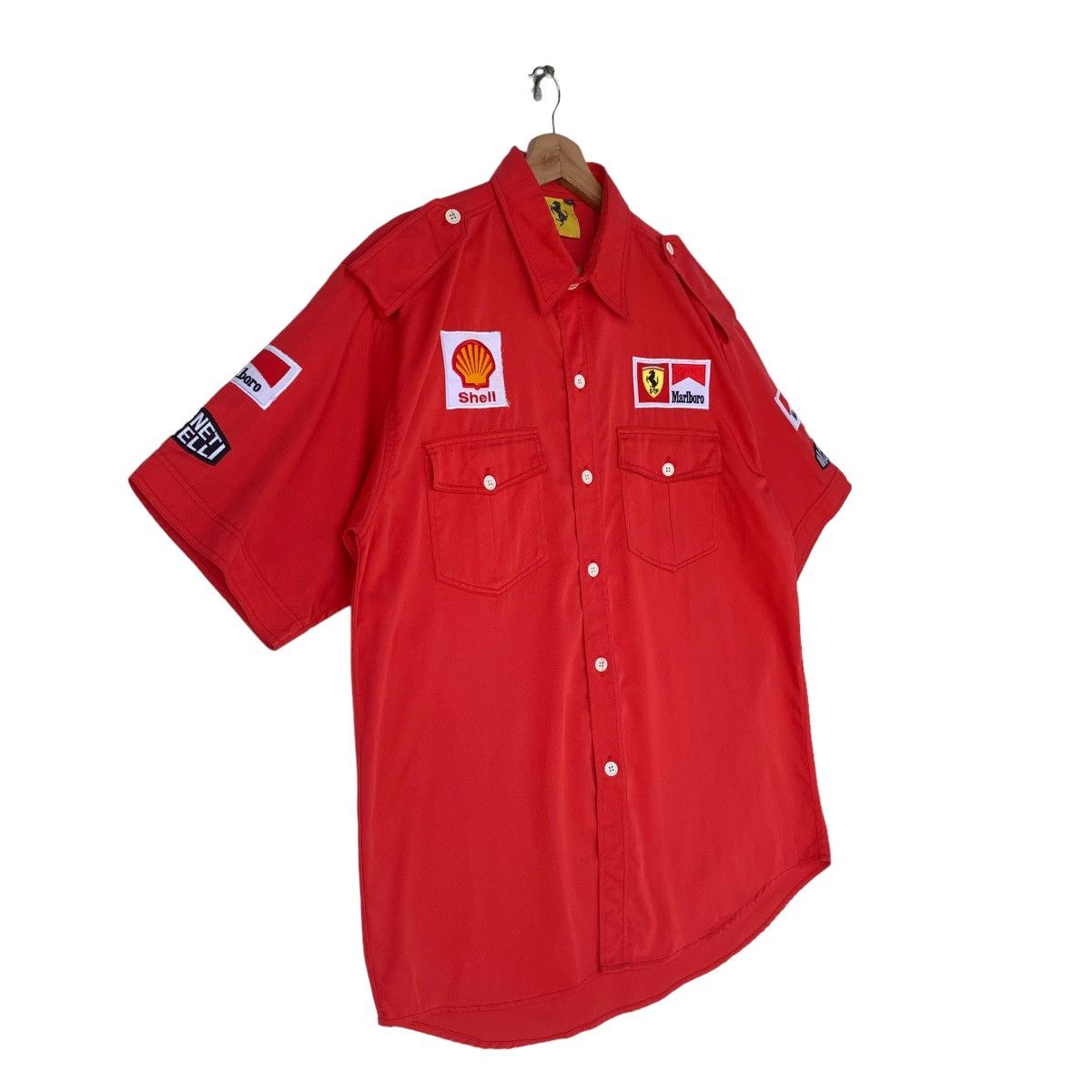 Ferrari × Vintage 1996 Ferrari Racing Team Officials Race F1 Team Shirt Size US XL / EU 56 / 4 - 3 Thumbnail
