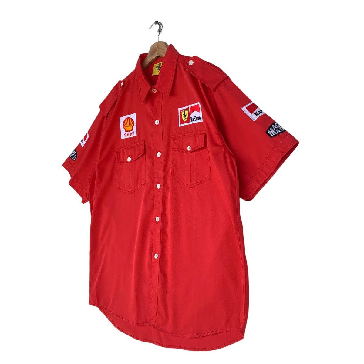 Ferrari × Vintage 1996 Ferrari Racing Team Officials Race F1 Team Shirt Size US XL / EU 56 / 4 - 2 Thumbnail