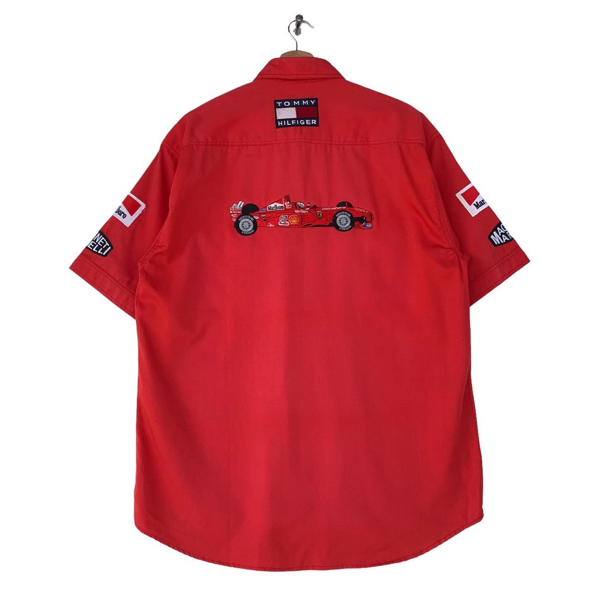 Ferrari × Vintage 1996 Ferrari Racing Team Officials Race F1 Team Shirt Size US XL / EU 56 / 4 - 4 Thumbnail