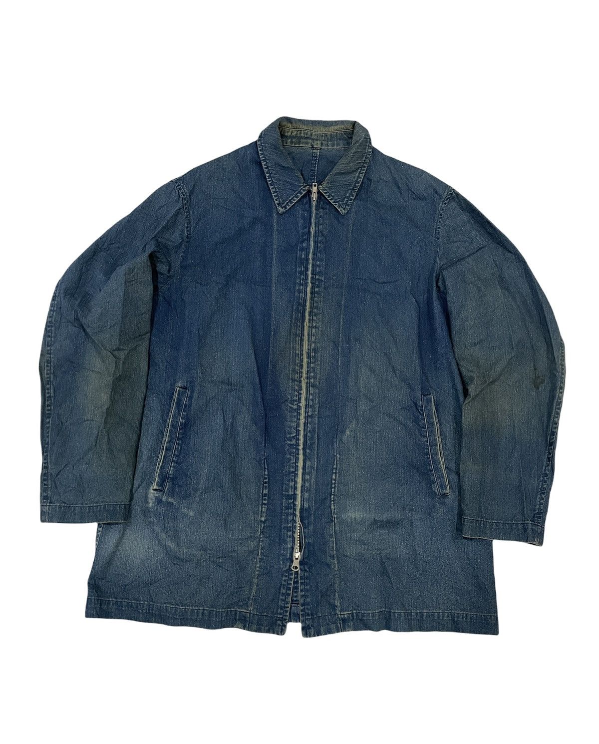 Yohji Yamamoto VINTAGE YOHJI YAMAMOTO ICONIC Y’s OVERSIZE JACKET SUN FADED Size US M / EU 48-50 / 2 - 1 Thumbnail