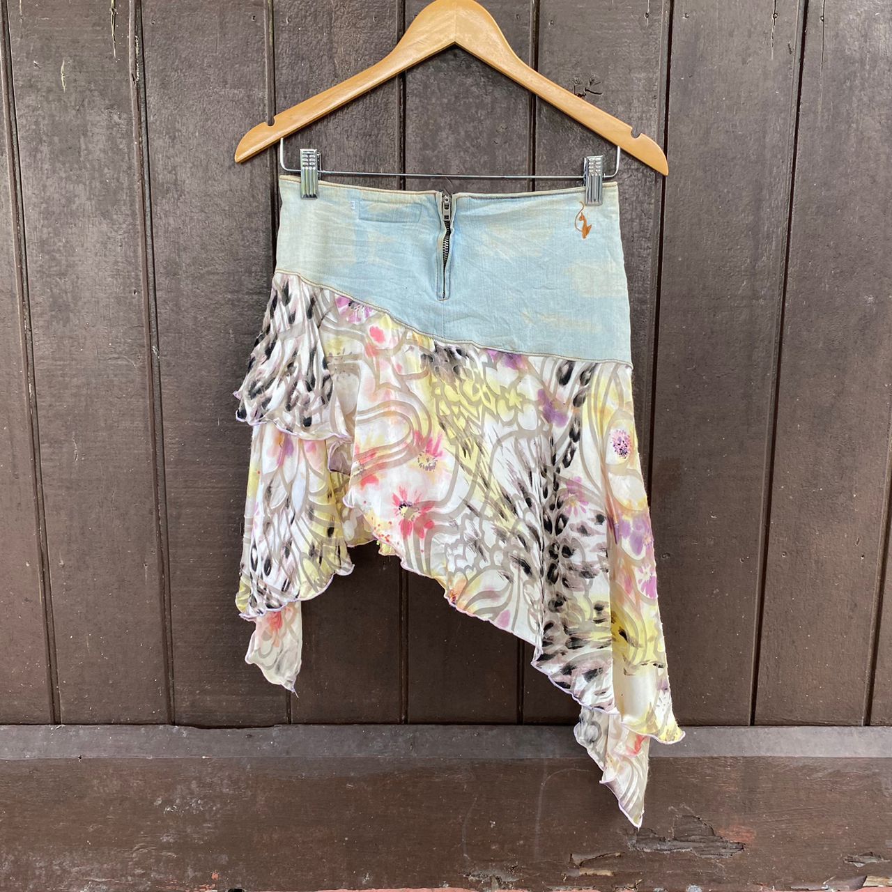 If Six Was Nine Baby Phat by Kimora Lee Simmons Silk Skirt Size 28" / US 6 / IT 42 - 2 Thumbnail