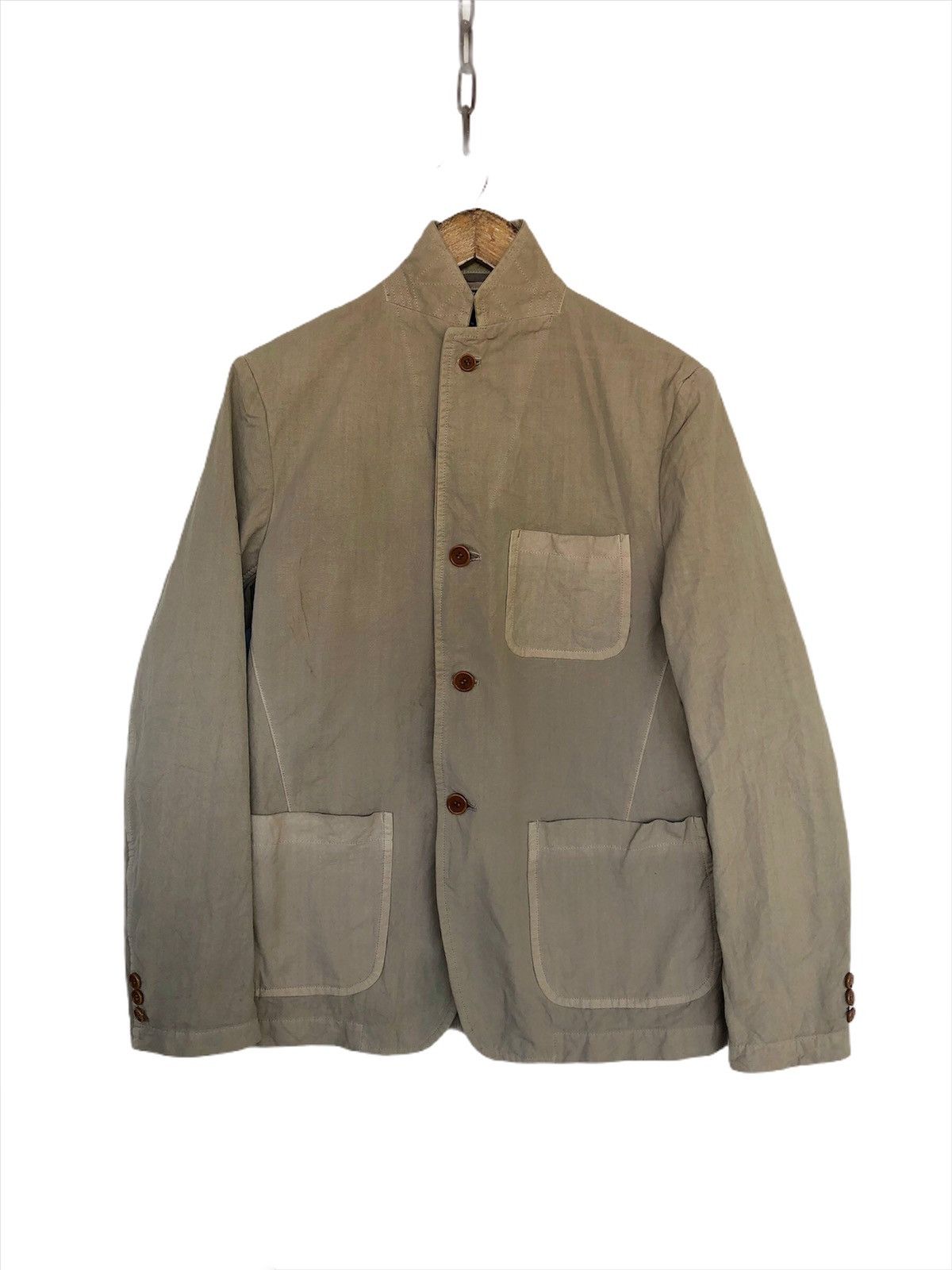 Comme des Garcons AW11 Comme des Garçons Homme Polka Dot Lining Work Jacket Size US M / EU 48-50 / 2 - 3 Thumbnail