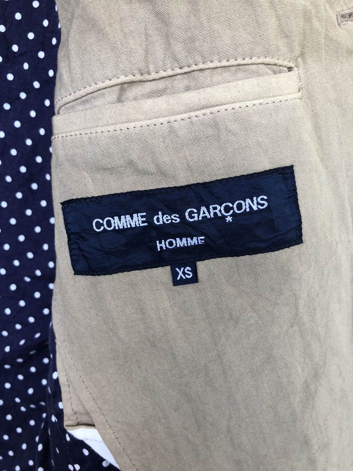 Comme des Garcons AW11 Comme des Garçons Homme Polka Dot Lining Work Jacket Size US M / EU 48-50 / 2 - 10 Thumbnail