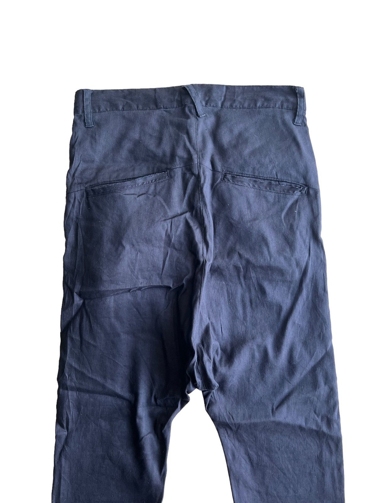 If Six Was Nine Le Grande Bleu LGB Drop Crotch Hakama Sarrouel Linen Pants Size US 32 / EU 48 - 7 Thumbnail