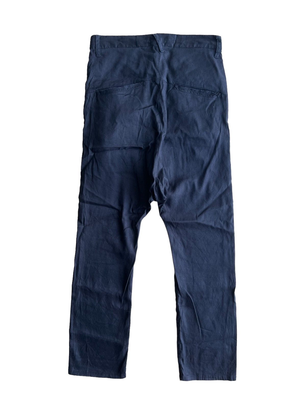 If Six Was Nine Le Grande Bleu LGB Drop Crotch Hakama Sarrouel Linen Pants Size US 32 / EU 48 - 4 Thumbnail